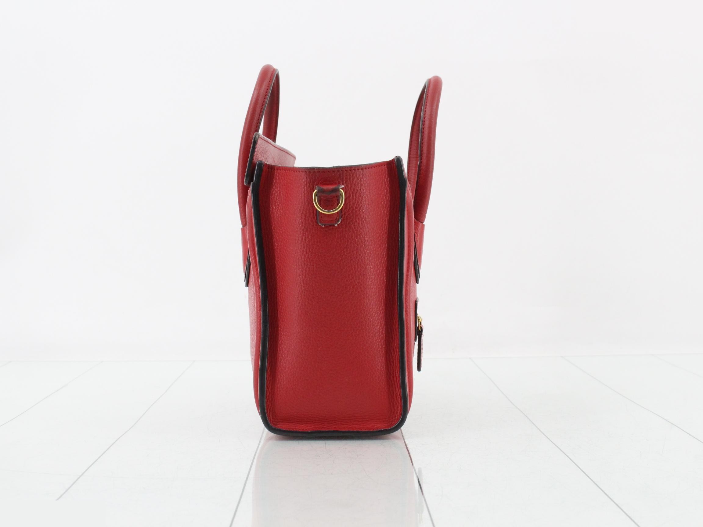 Luggage 2-Way Handbag, Red — view 4