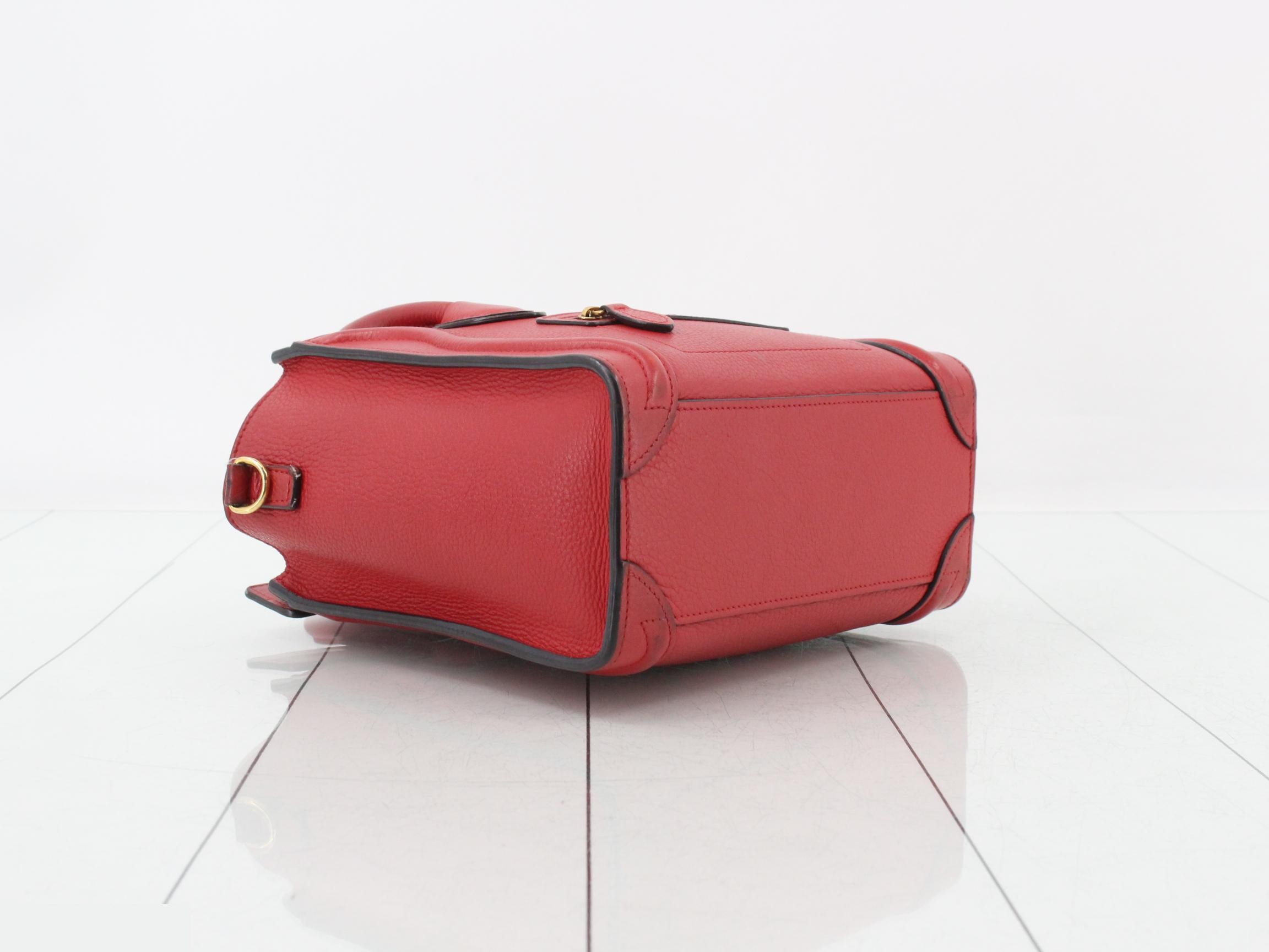 Luggage 2-Way Handbag, Red — view 5