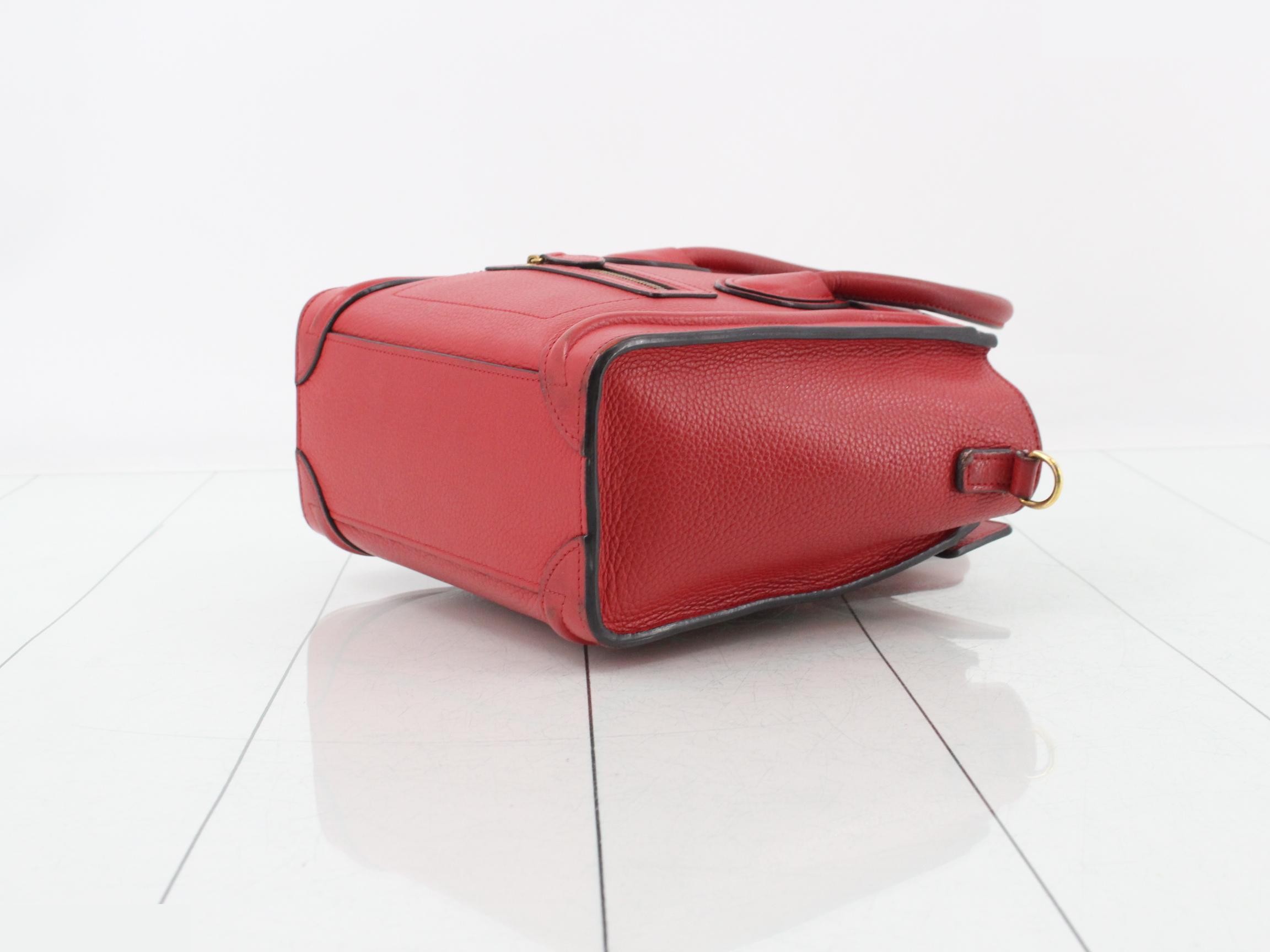 Luggage 2-Way Handbag, Red — view 6