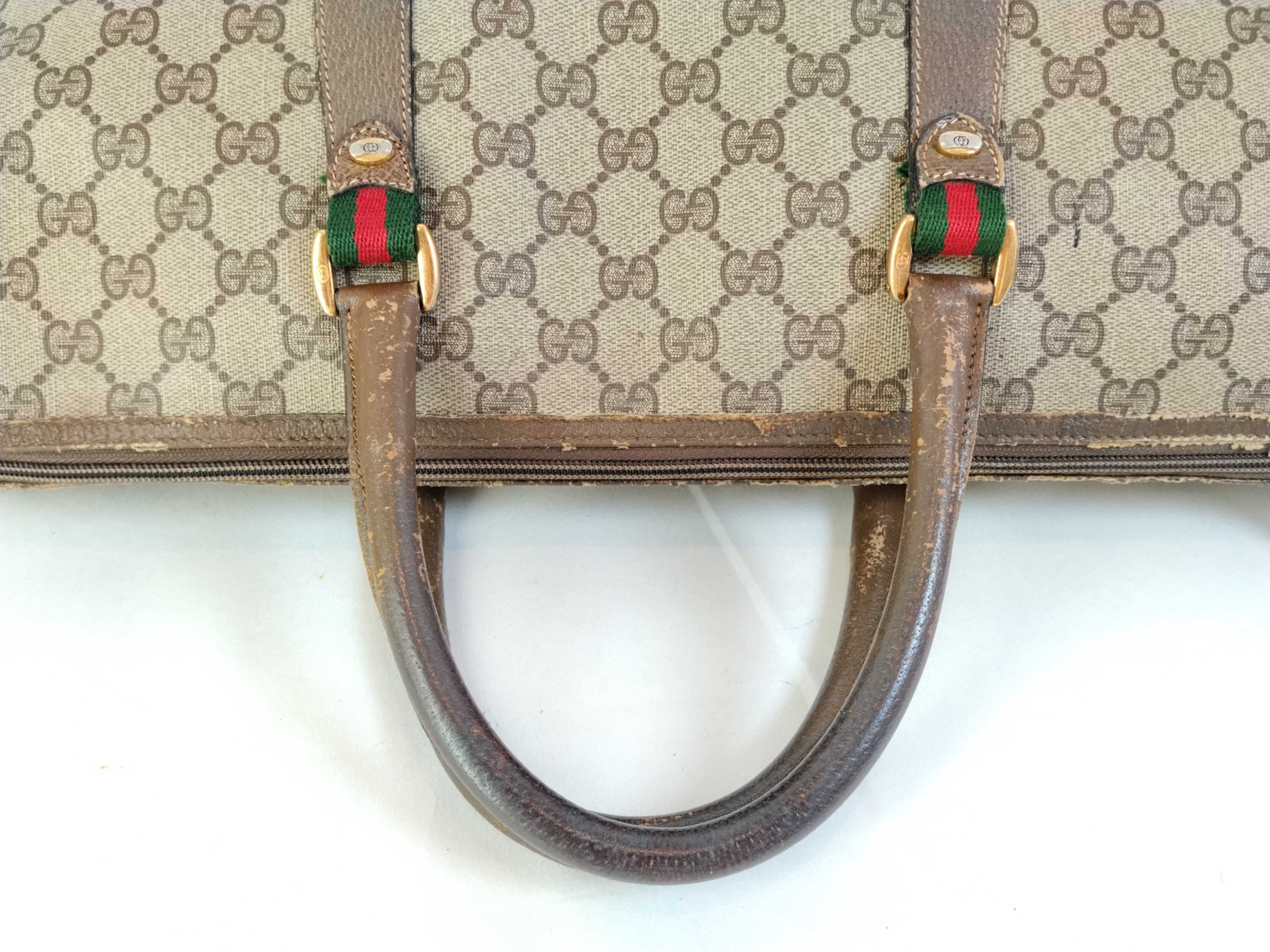 GG Supreme Old Gucci Shoulder Mini Boston Bag Sherry Line Boston Bag — view 3