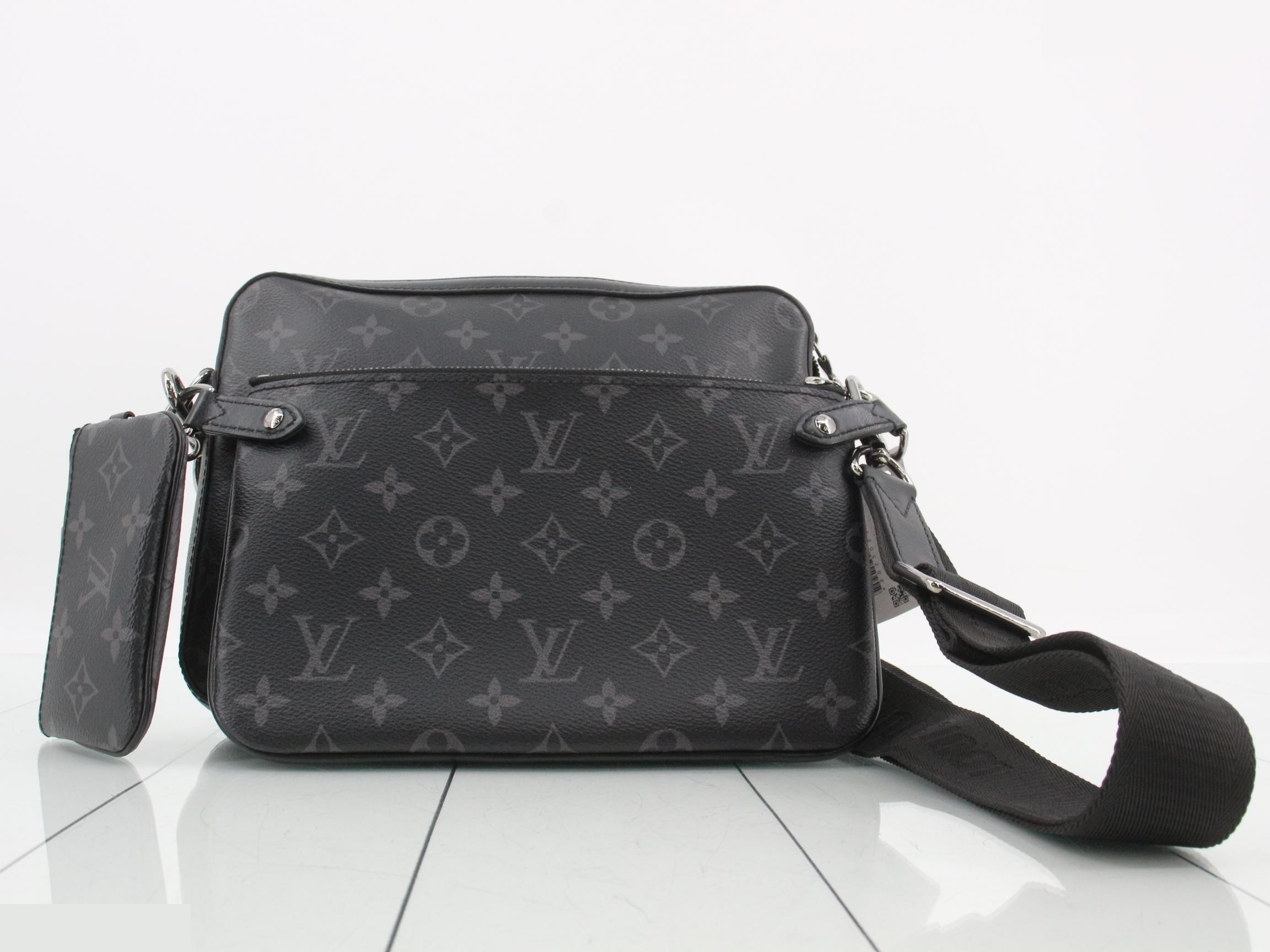 Trio Messenger Shoulder Bag with Pouch