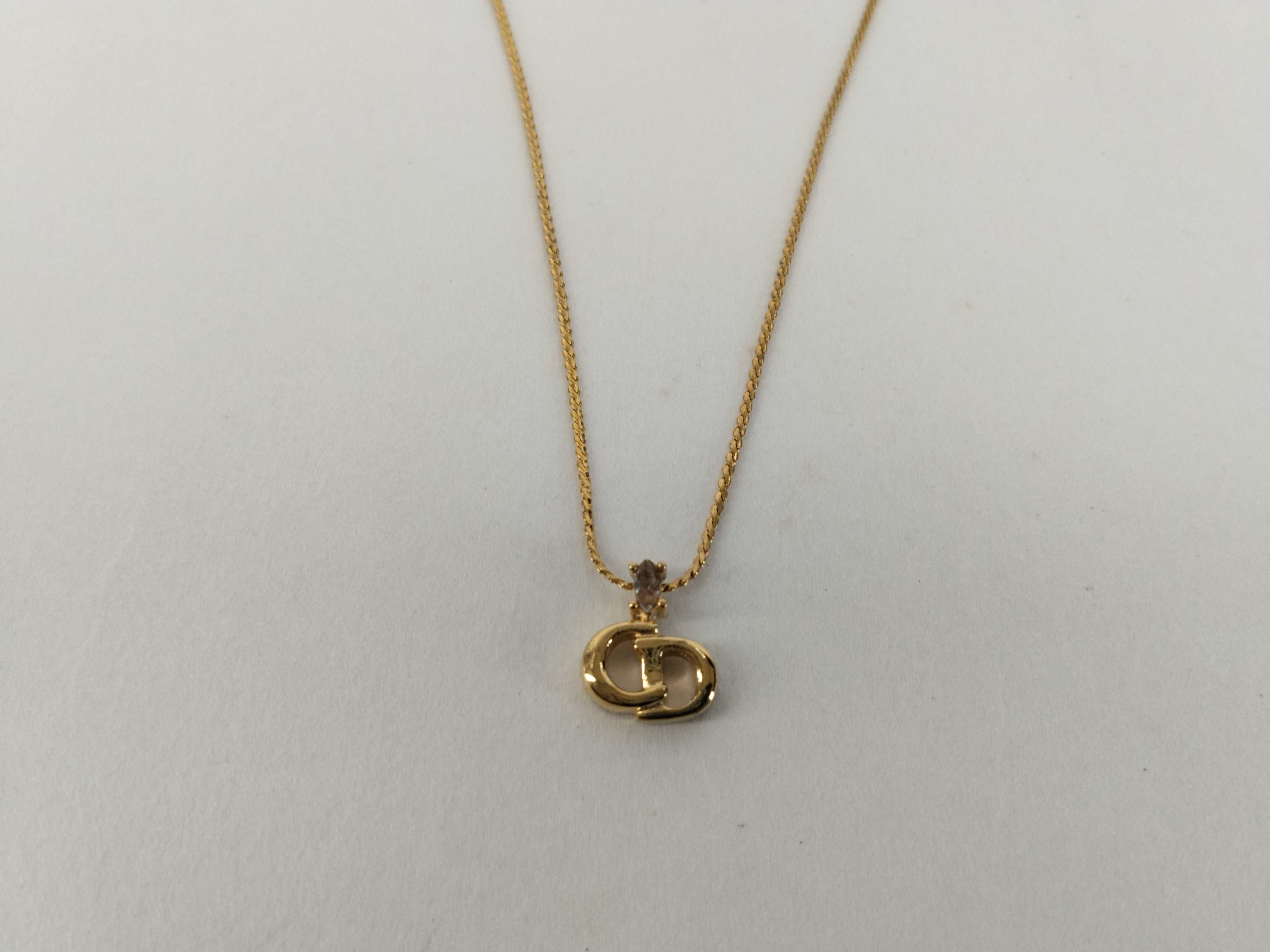 CD logo necklace