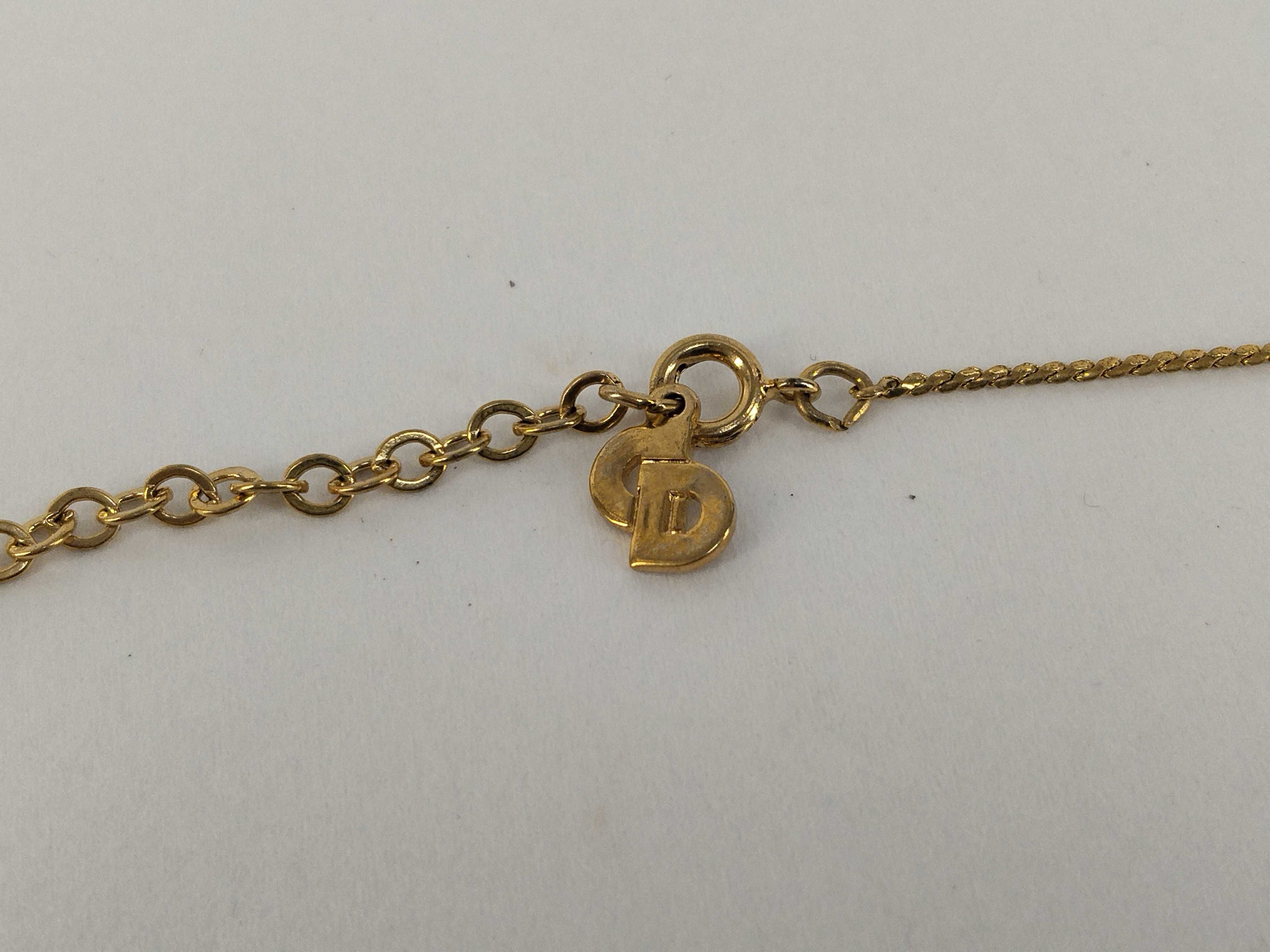 CD logo necklace — view 3
