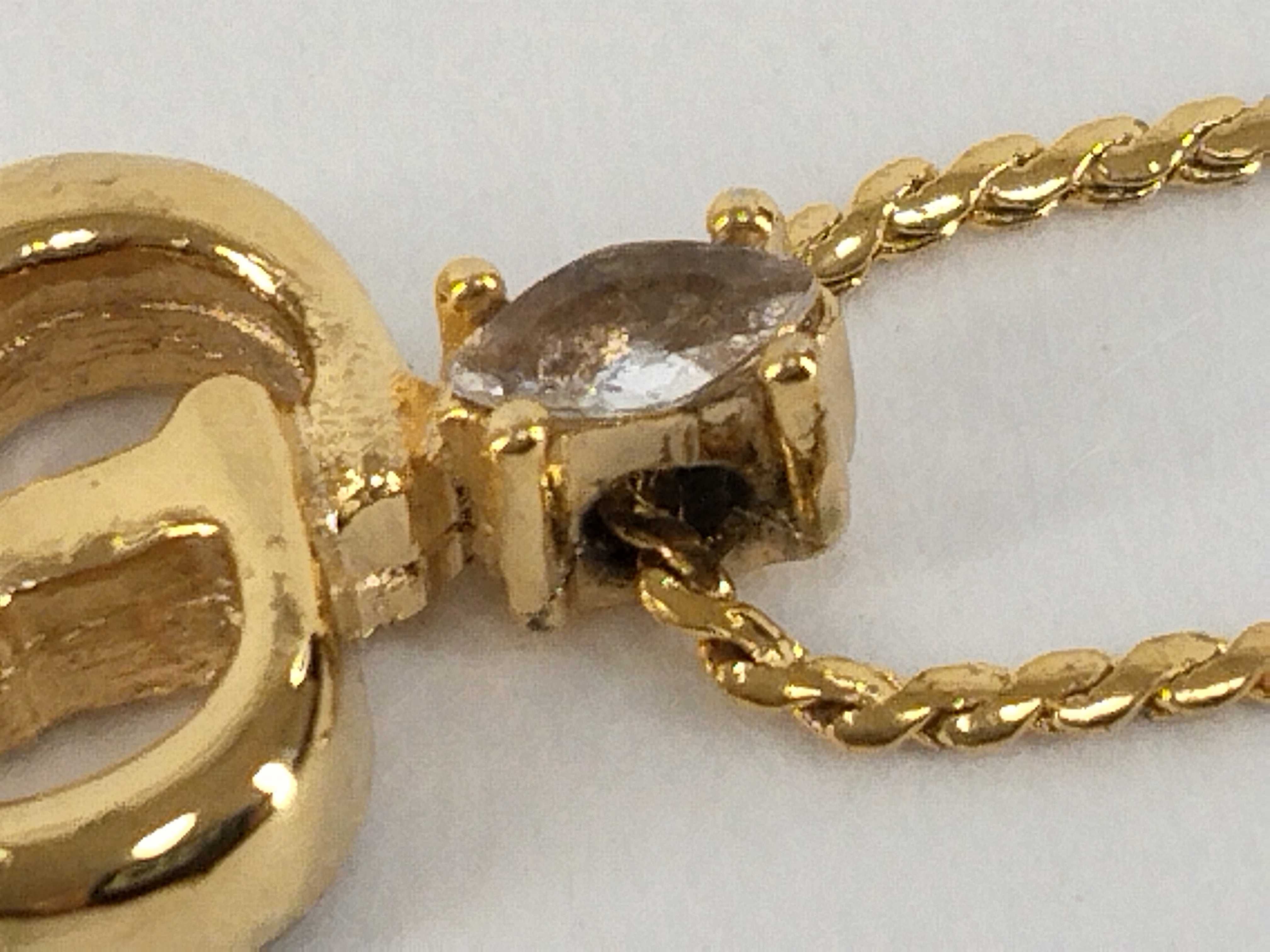 CD logo necklace — view 8