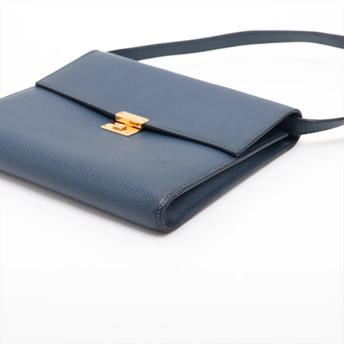 Click 16, Veau Epsom, Bleu de Plus, Gold Hardware, D: 2019 — view 3