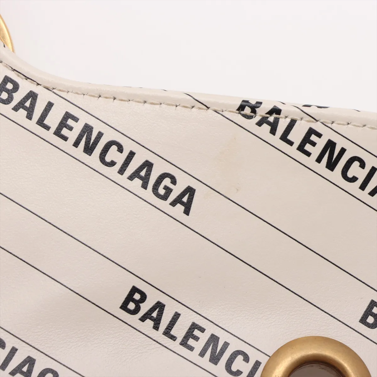 x Balenciaga GG Marmont Leather Chain Shoulder Bag, Beige, 443497 — view 13