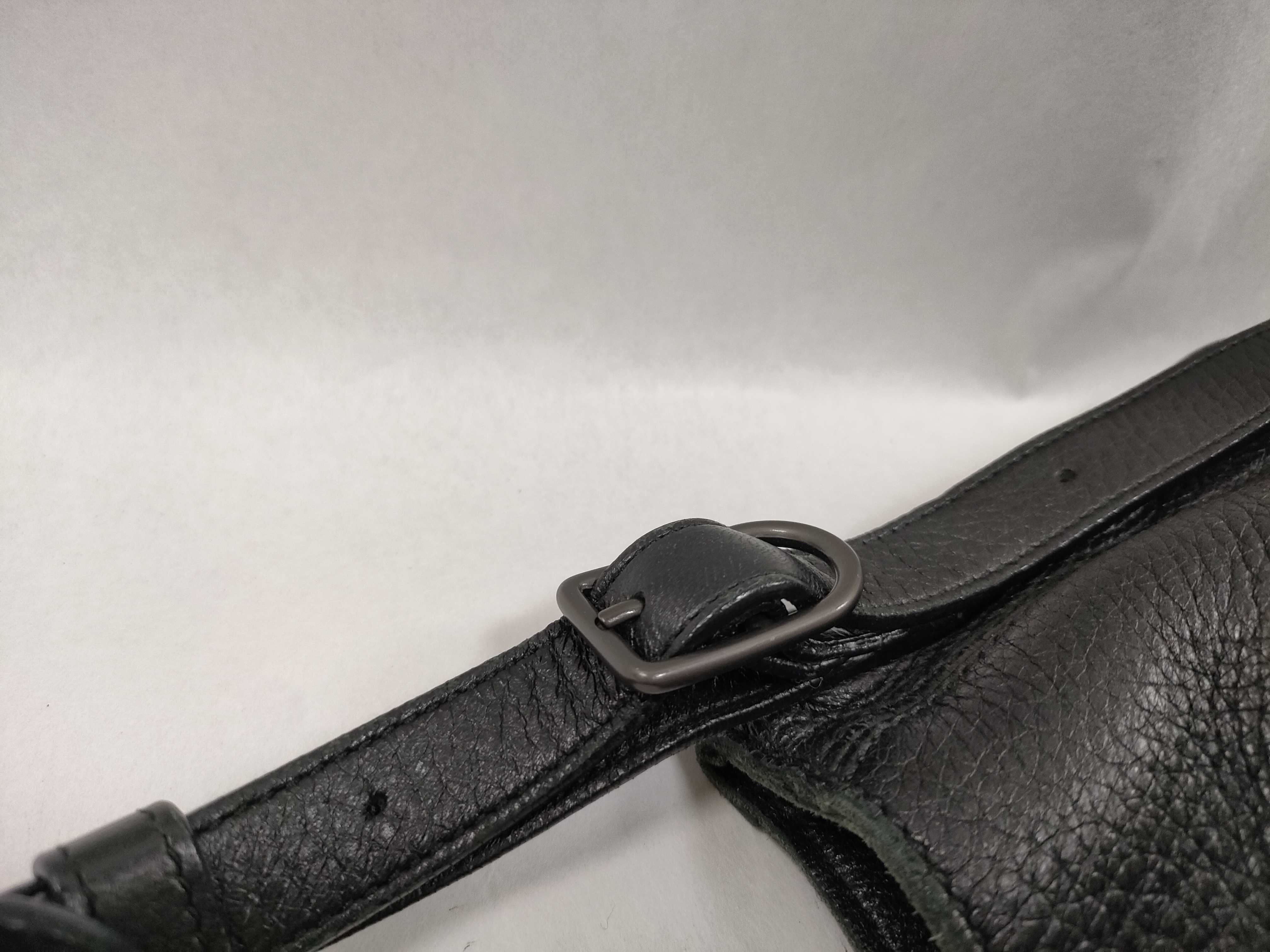 Leather One-Shoulder Bag, Black Shoulder Bag — view 5
