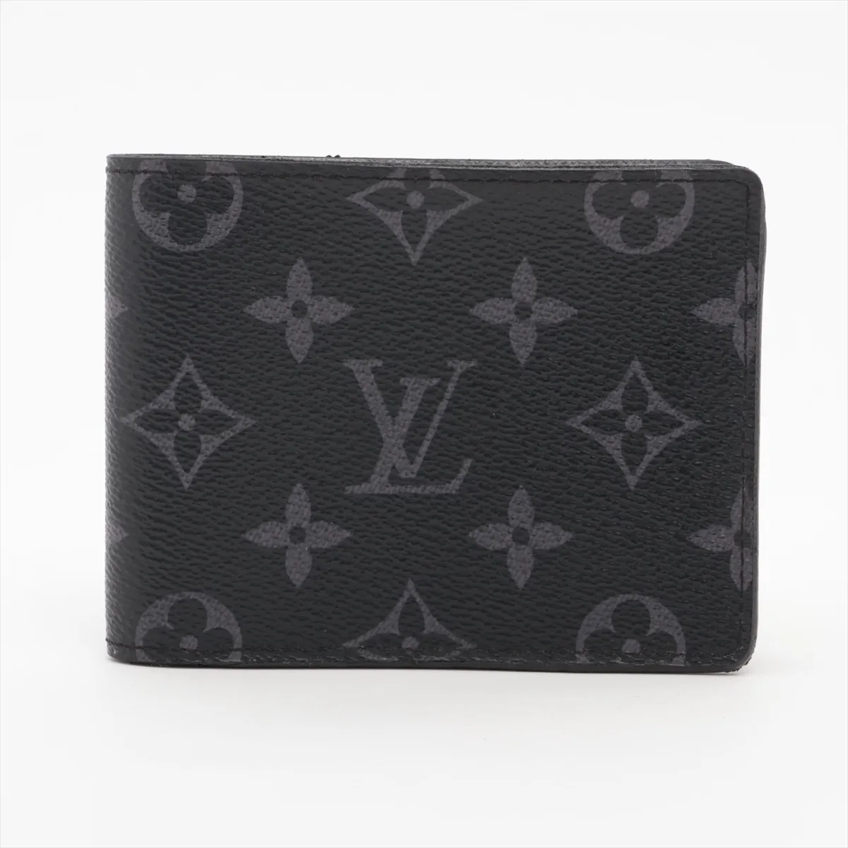 Monogram Eclipse Portefeuille Multiple M61695 Black Compact Wallet (RFID detected)