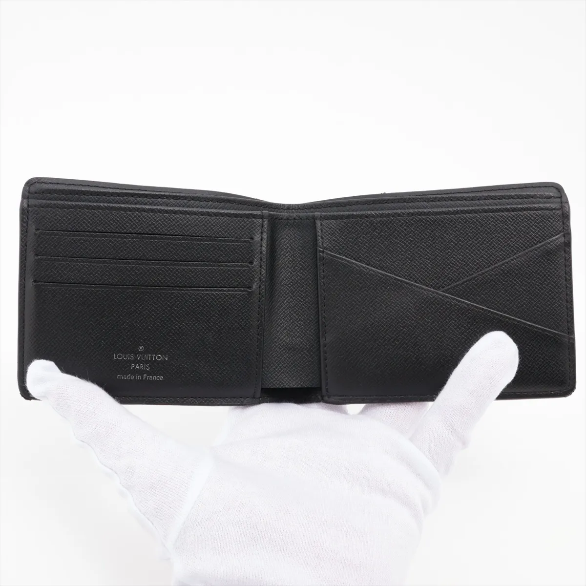 Monogram Eclipse Portefeuille Multiple M61695 Black Compact Wallet (RFID detected) — view 3