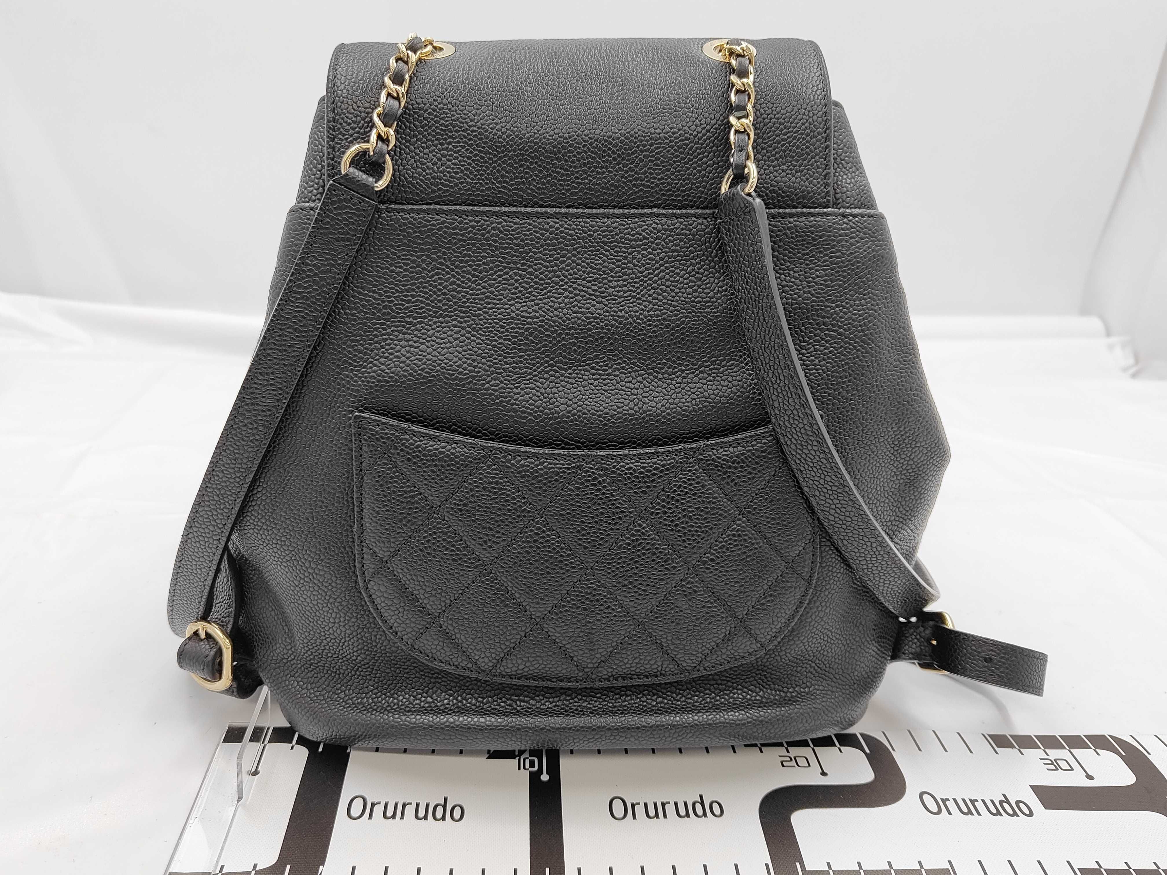 Caviar Skin Backpack, Black, Serial Number 24 — view 2