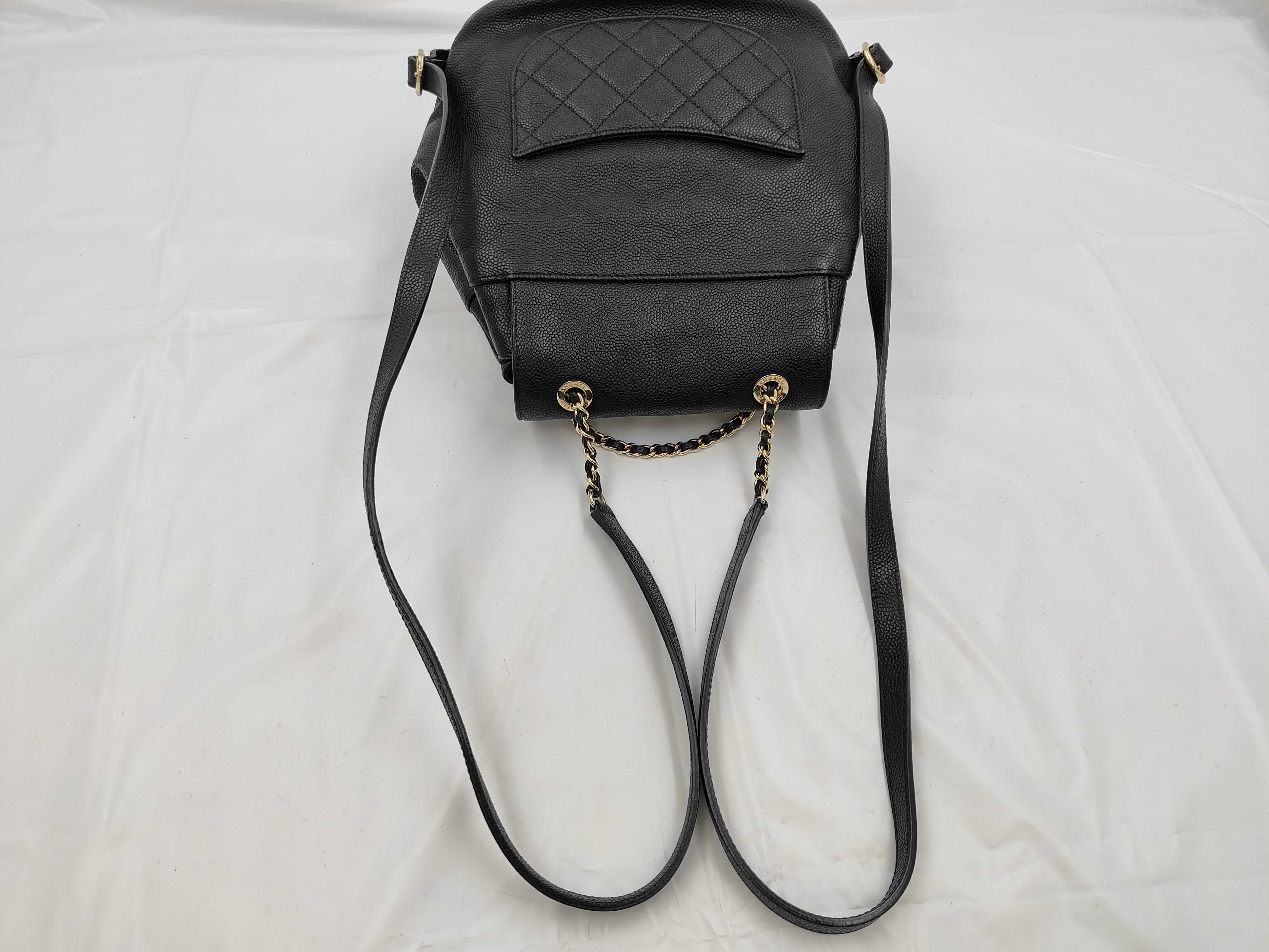 Caviar Skin Backpack, Black, Serial Number 24 — view 3