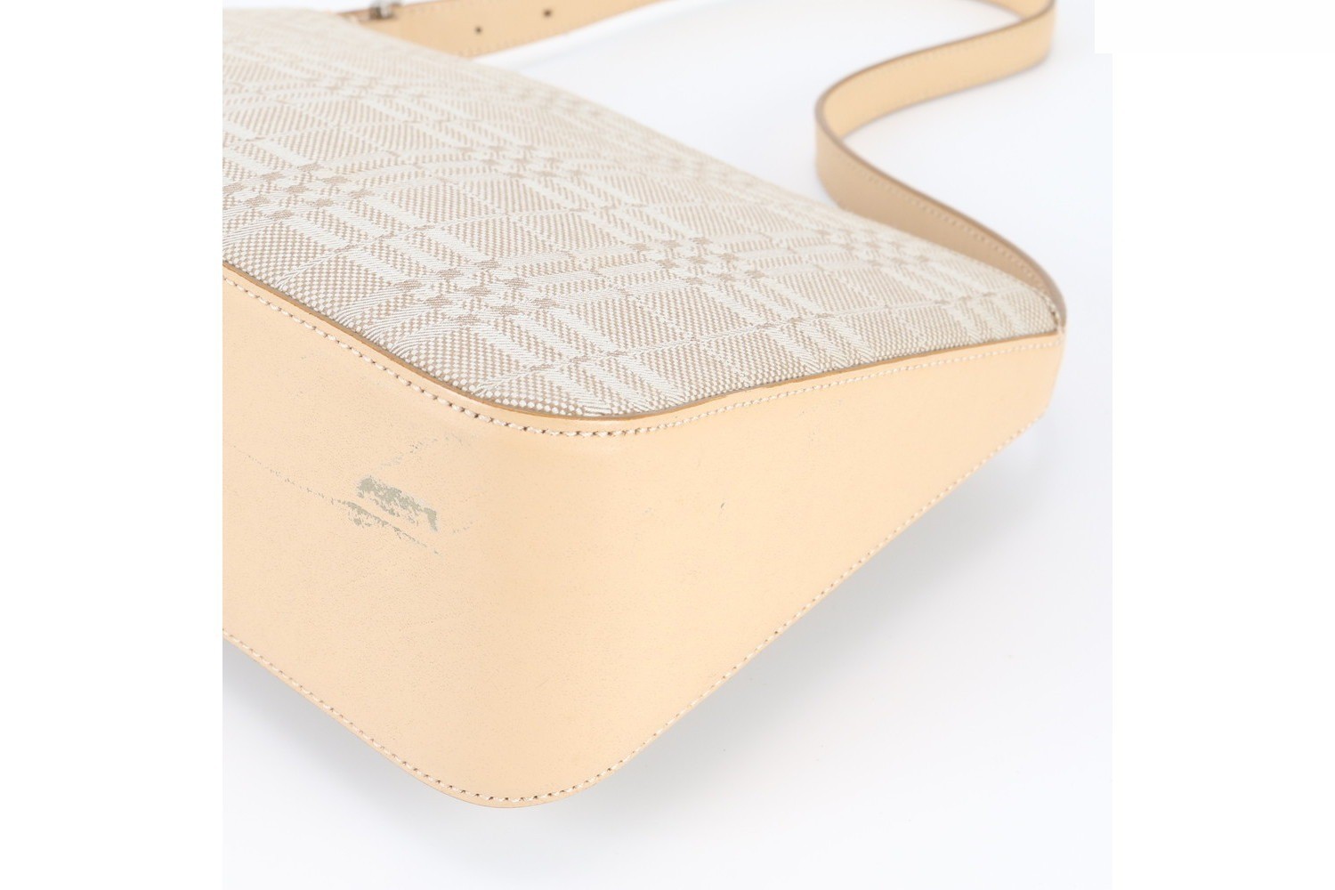 Leather canvas one-shoulder bag — view 4