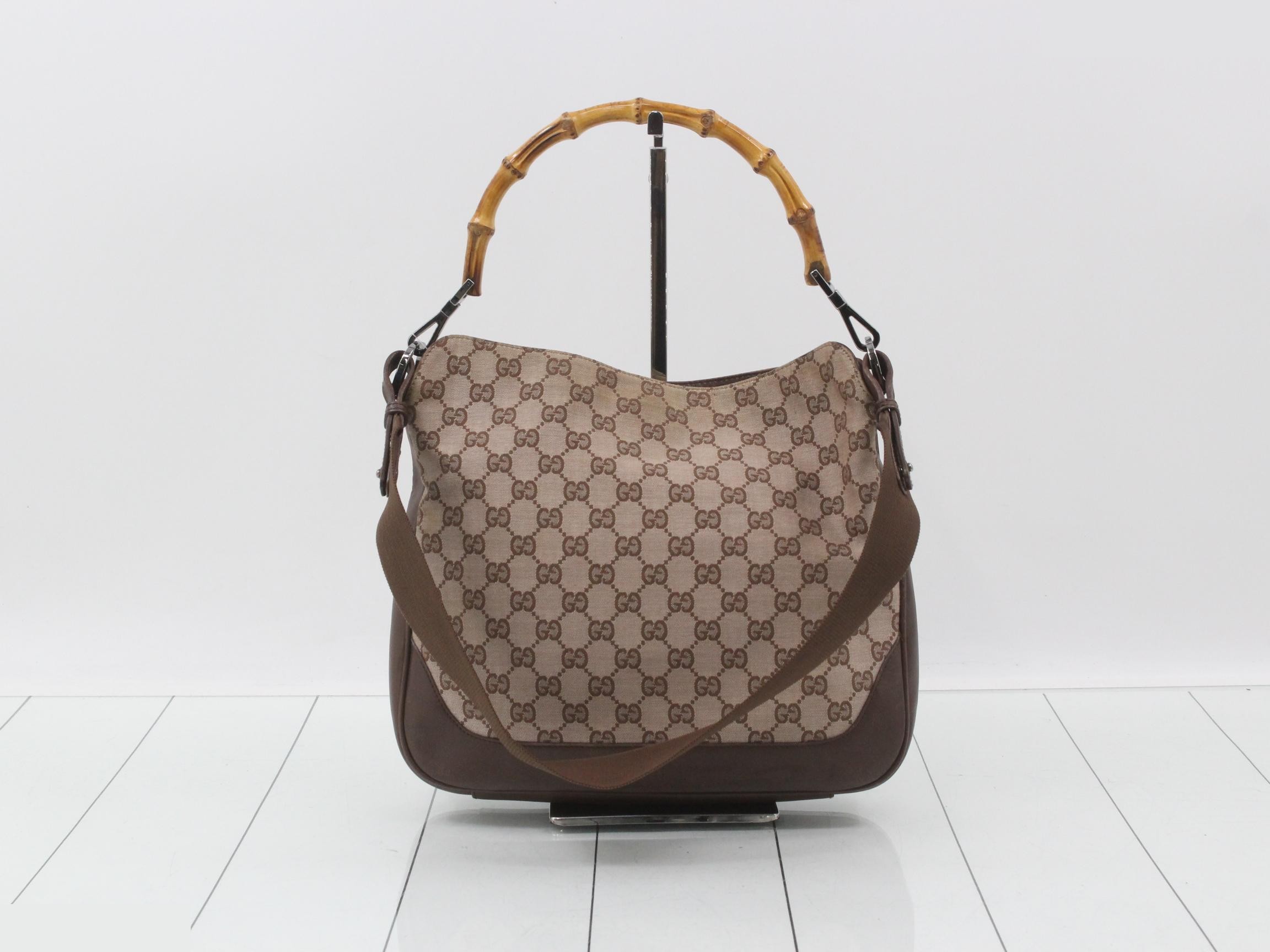GG Canvas Bamboo 2-Way Handbag — view 2