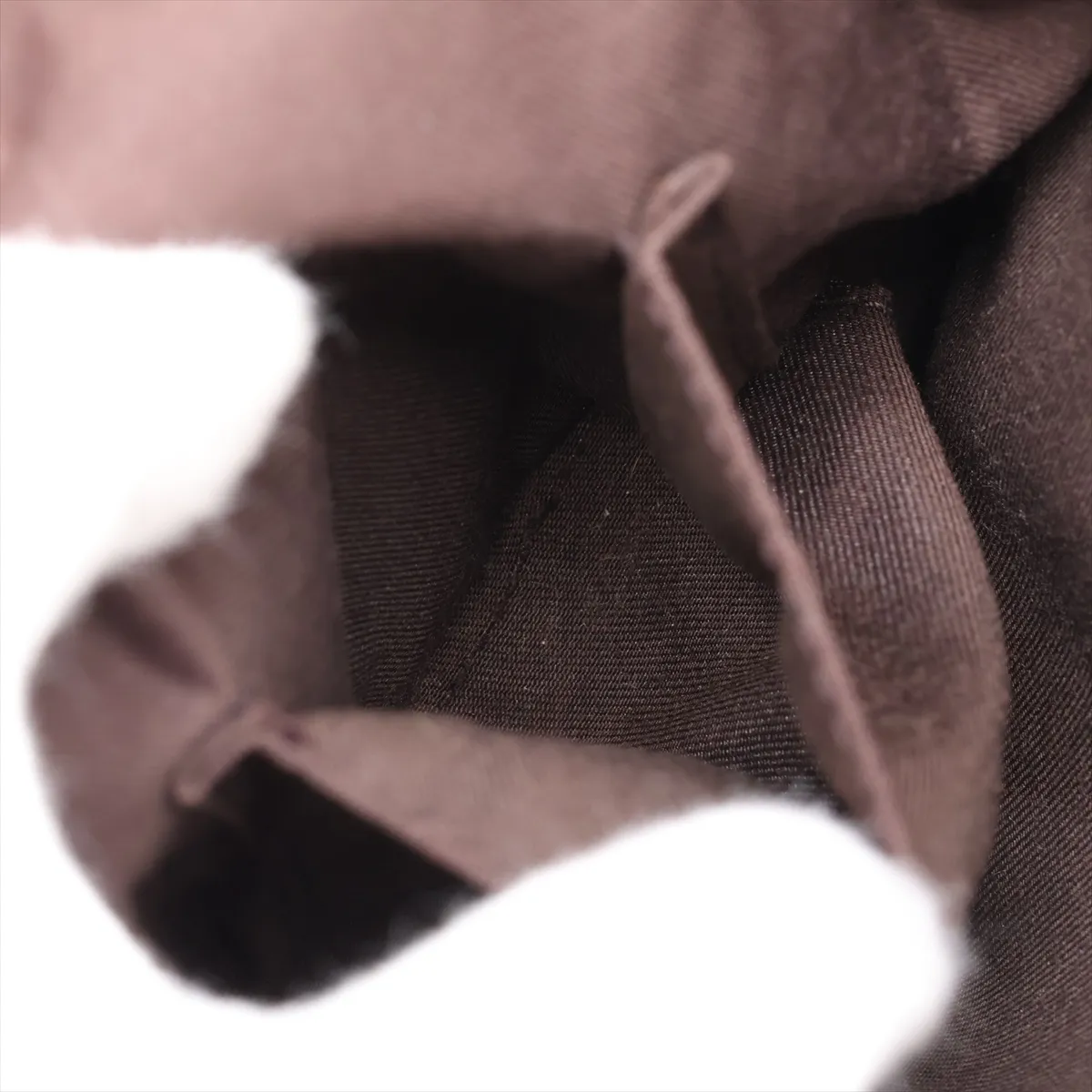 GG Canvas x Leather Handbag Beige x Brown — view 9