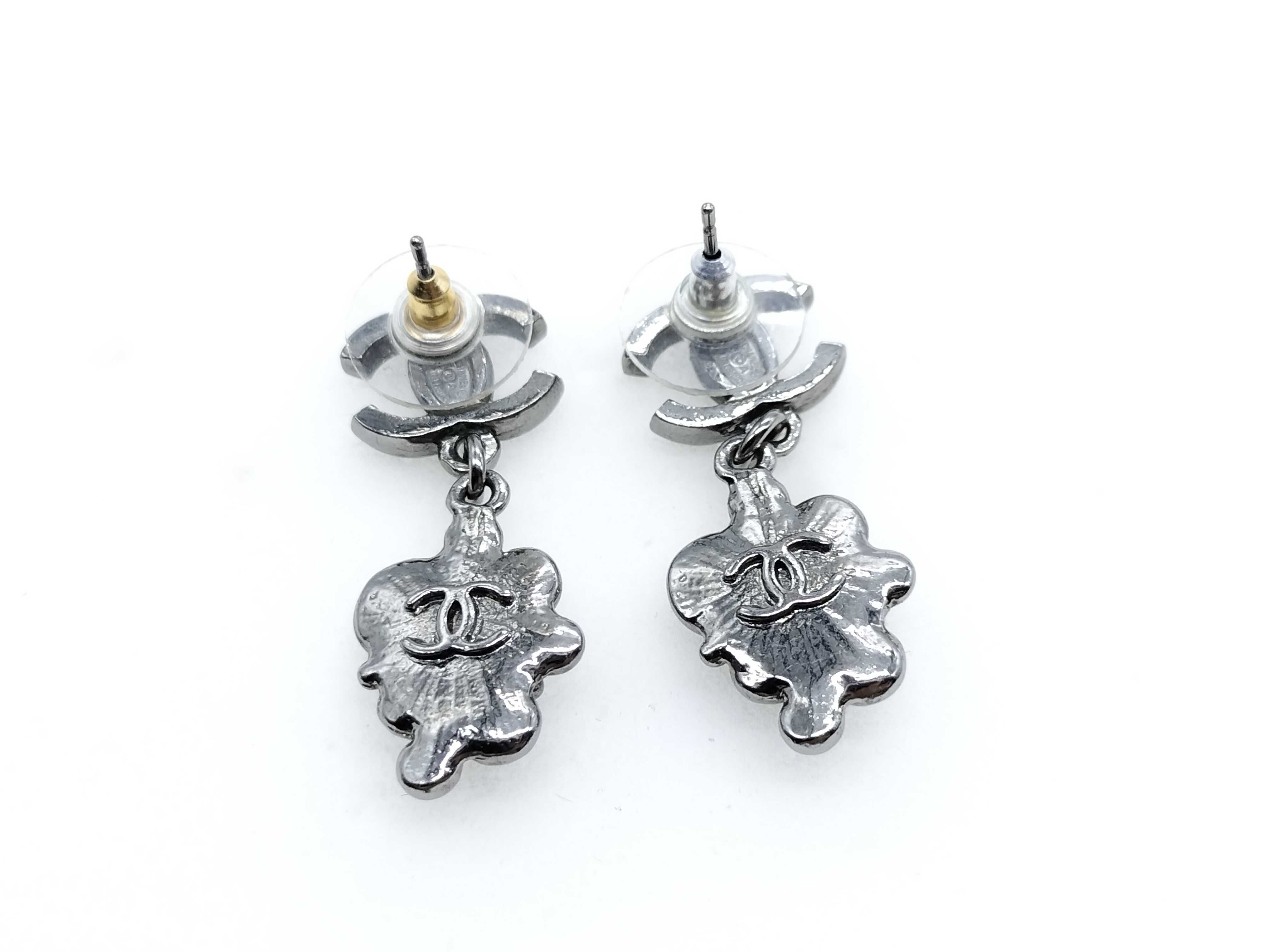 earrings, Coco Mark, silver earrings — view 2