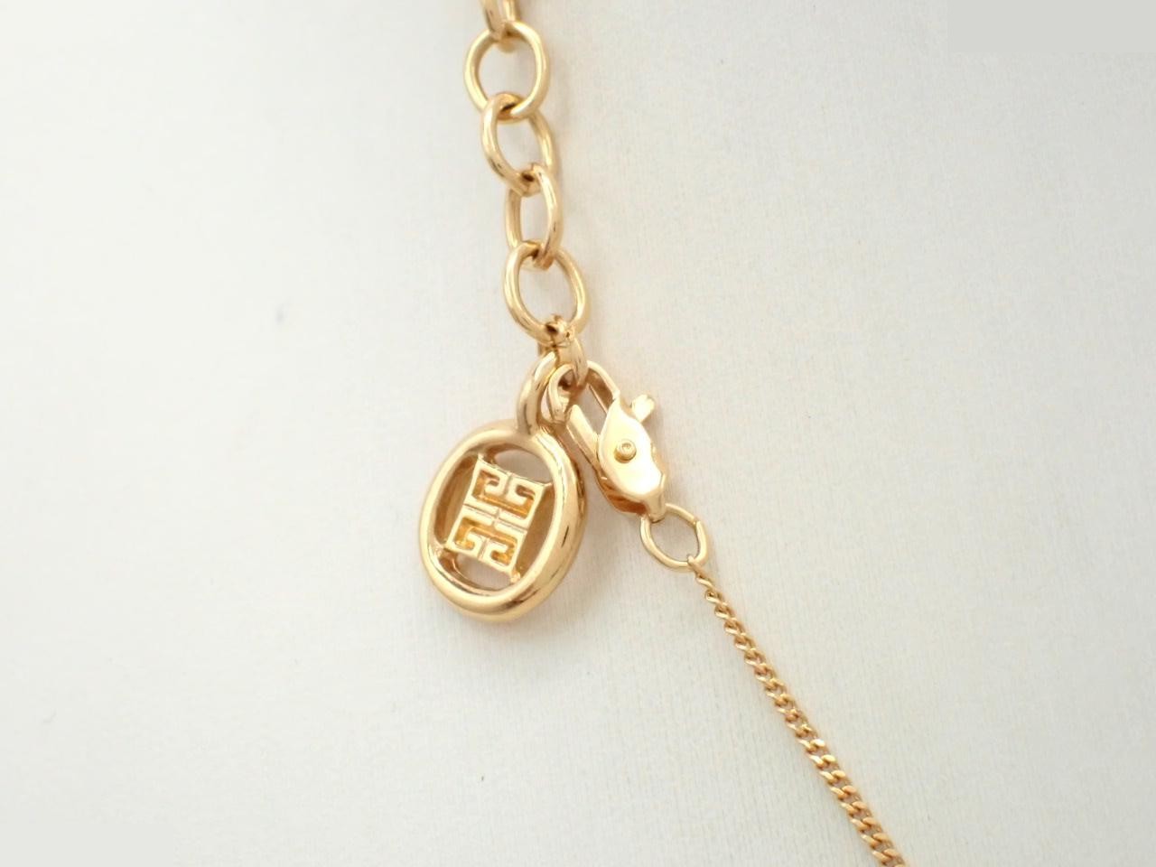 necklace with 4G logo pendant, approximately 46cm chain, gold color. — view 2