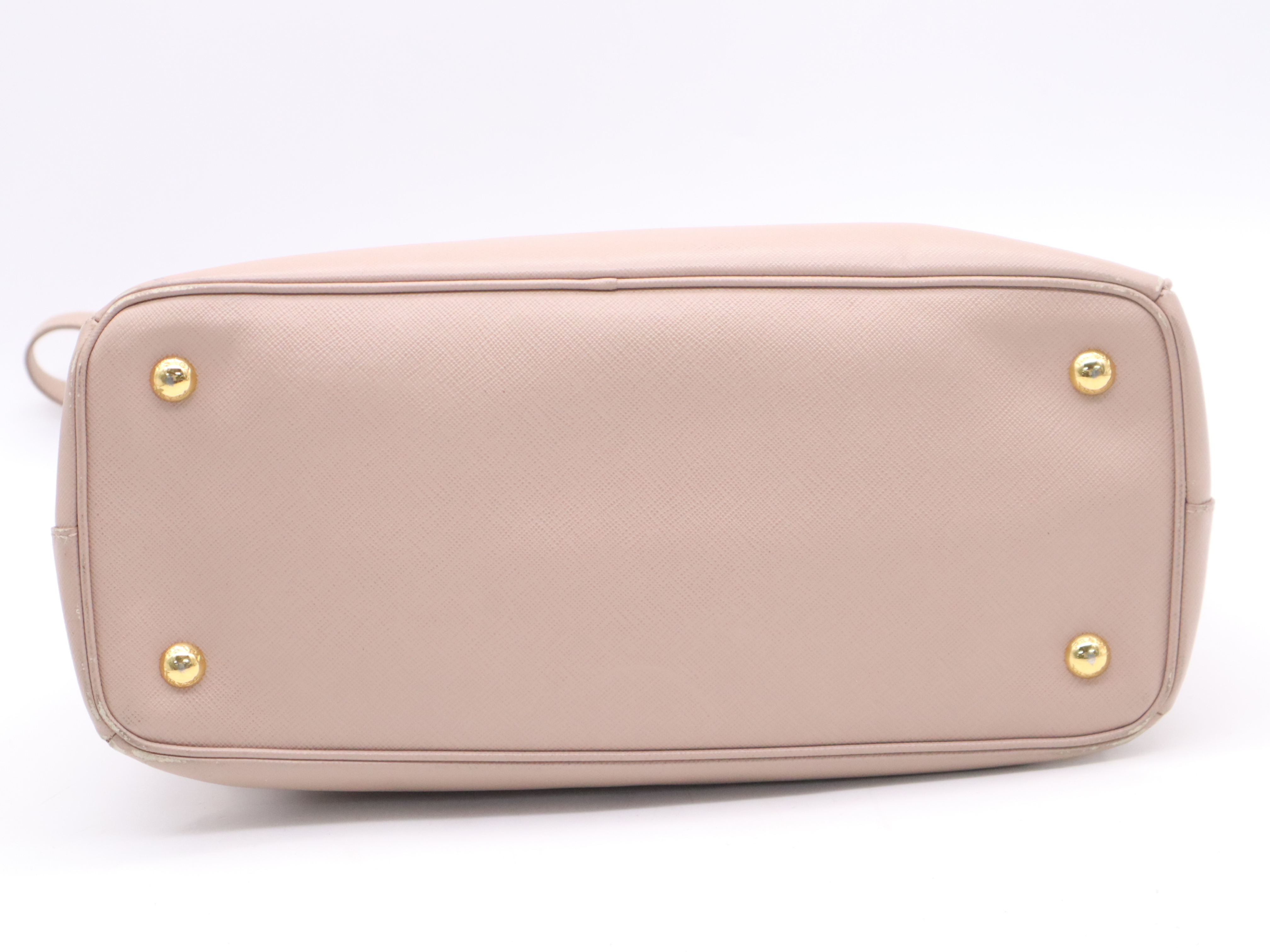 Leather Galleria 2-Way Handbag, Pink with Gold Hardware, Shoulder Strap, Clochette, and Card Holder. — view 4