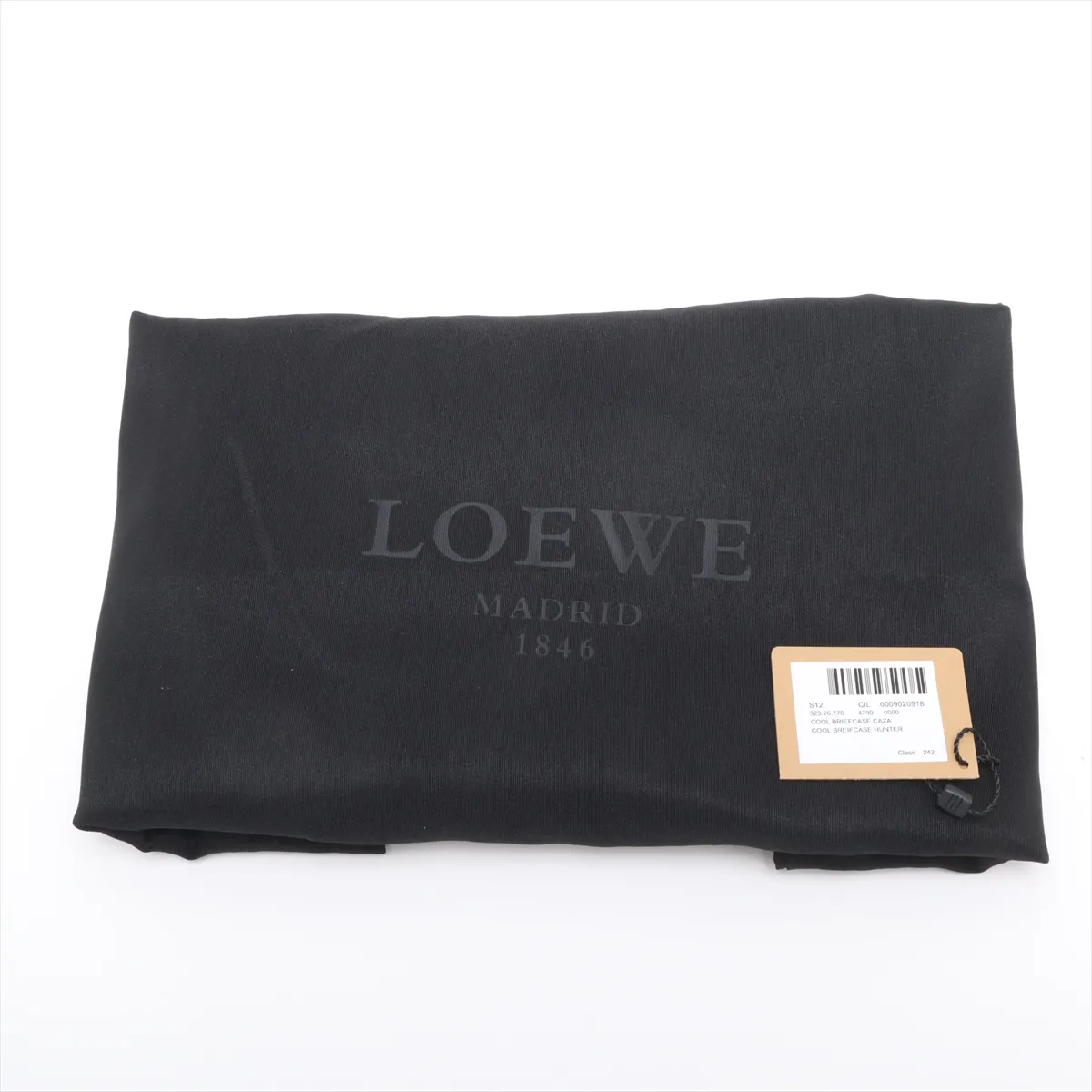 Leather Business Bag, Khaki — view 11