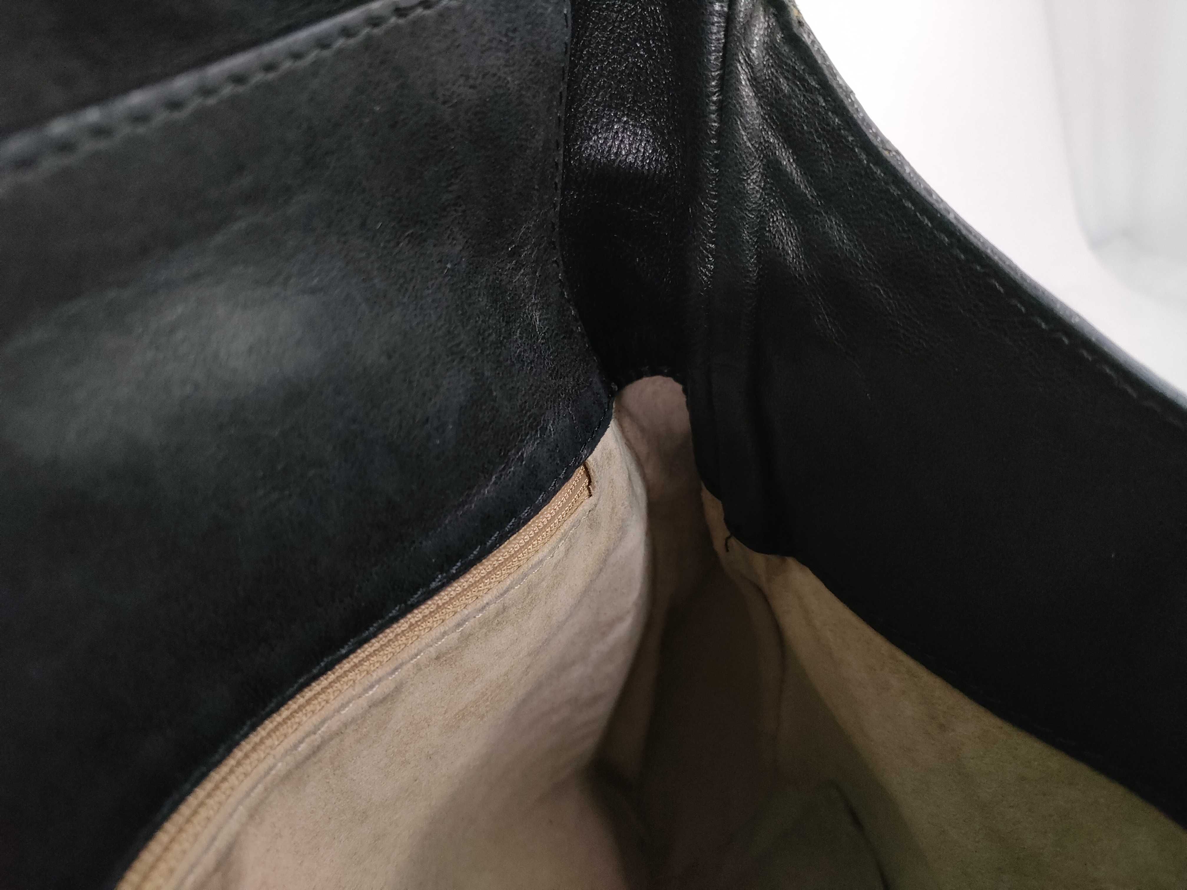 Intrecciato Leather Backpack, Black — view 14