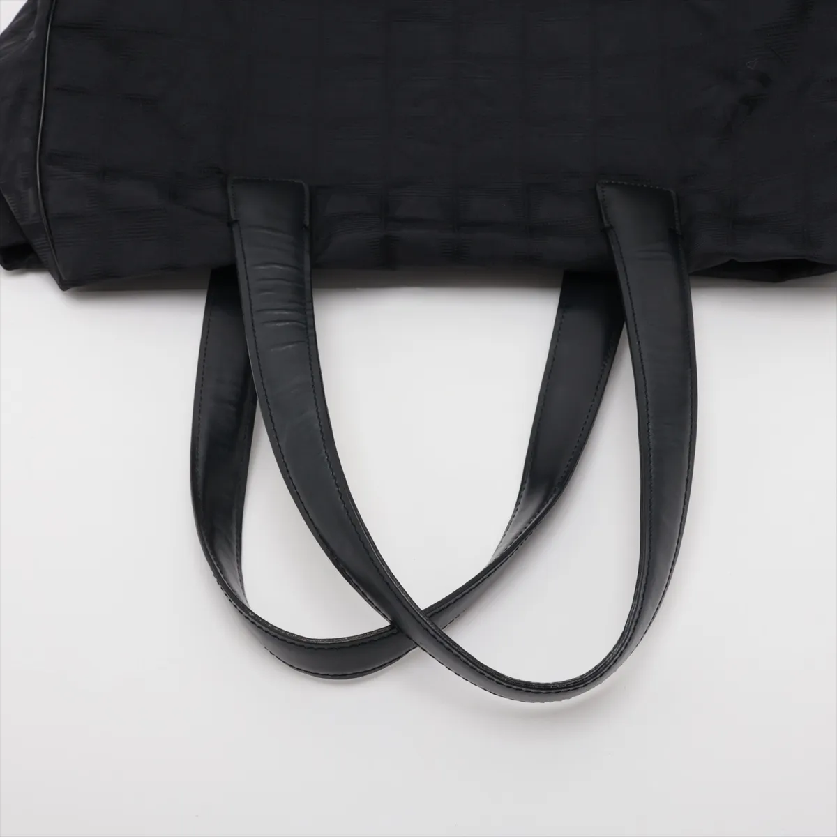 New Travel Line Nylon x Leather Handbag, Black with Gold Hardware, 8773132 (Serial Number 8) — view 5