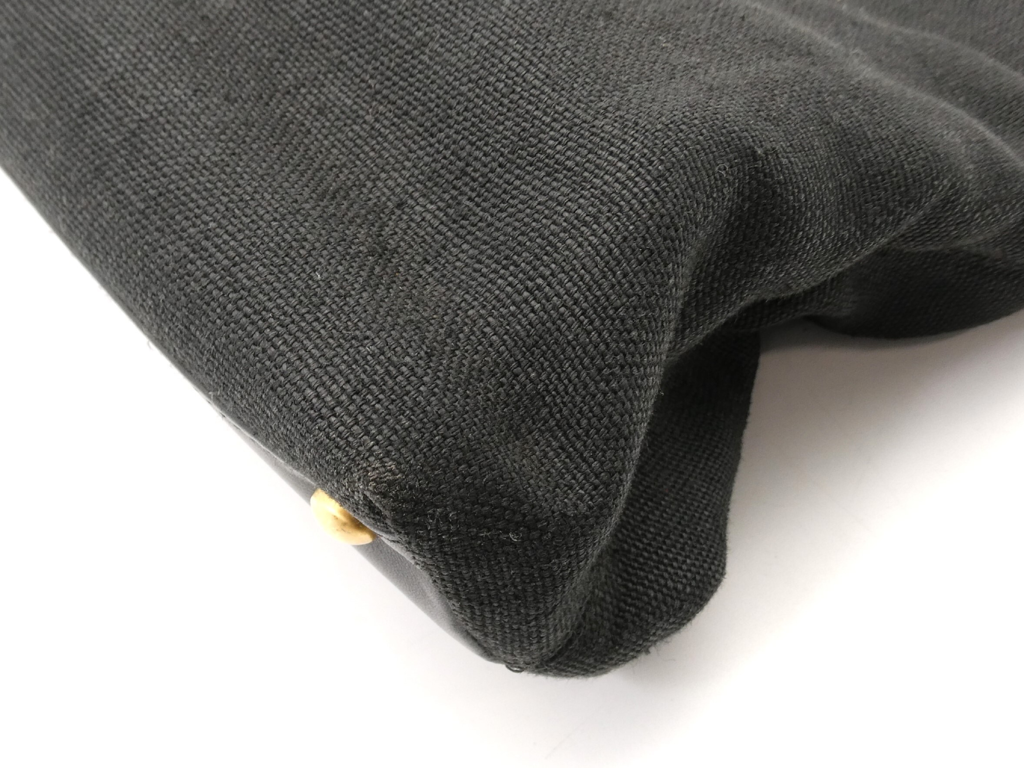 Coco Mark Canvas Leather Tote Bag — view 10