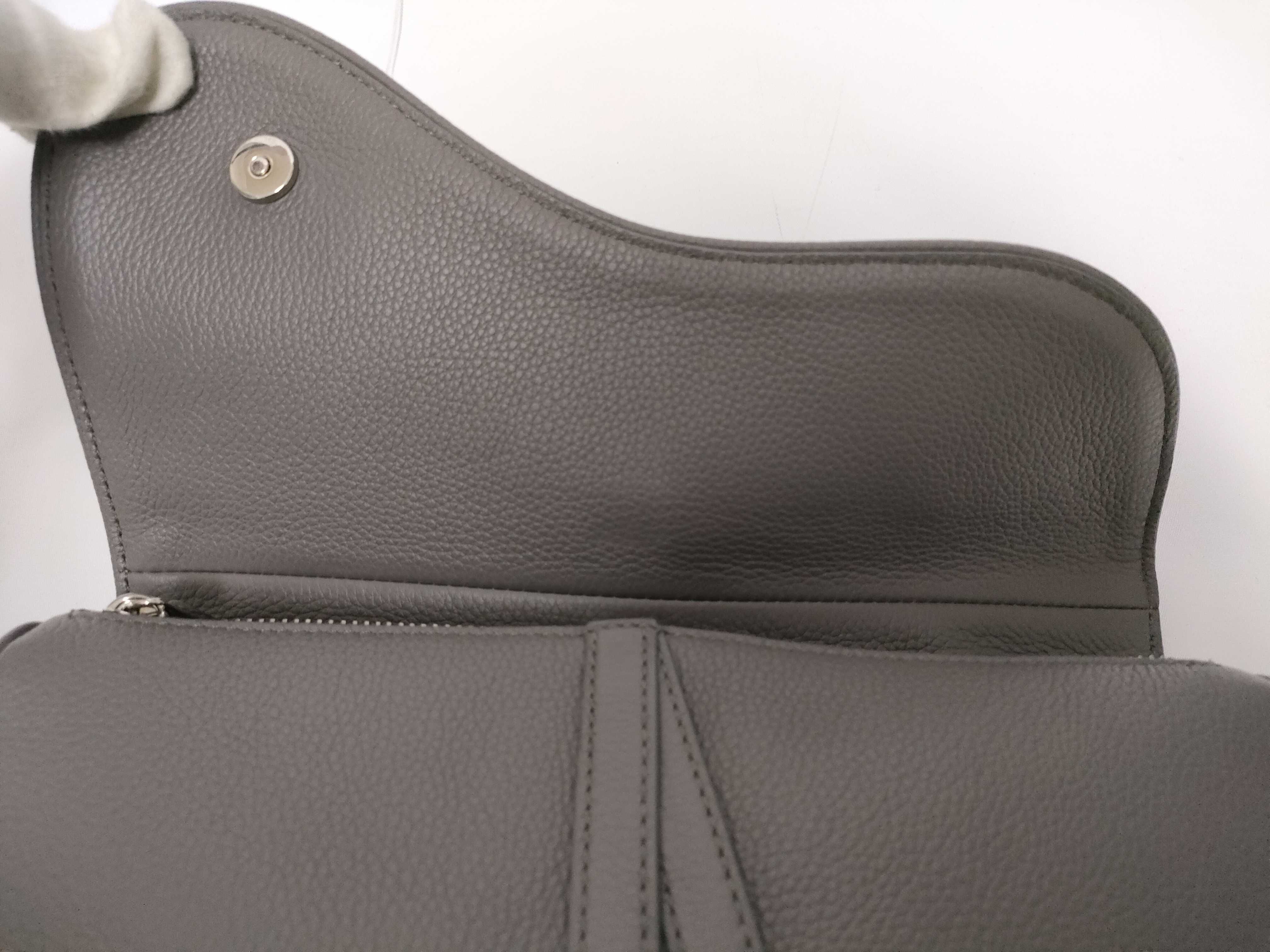 Grey Leather Waist Bag — view 7