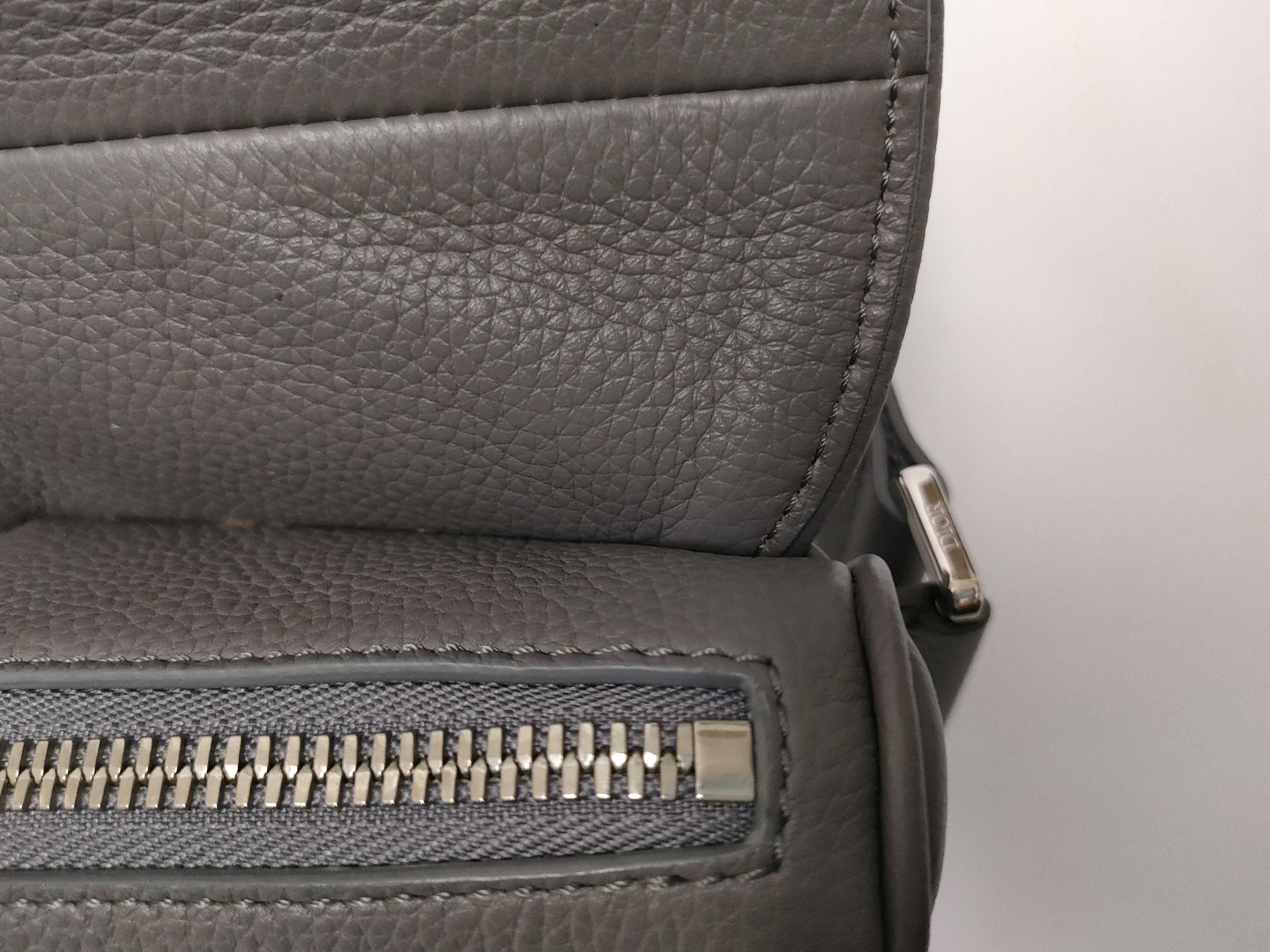 Grey Leather Waist Bag — view 8