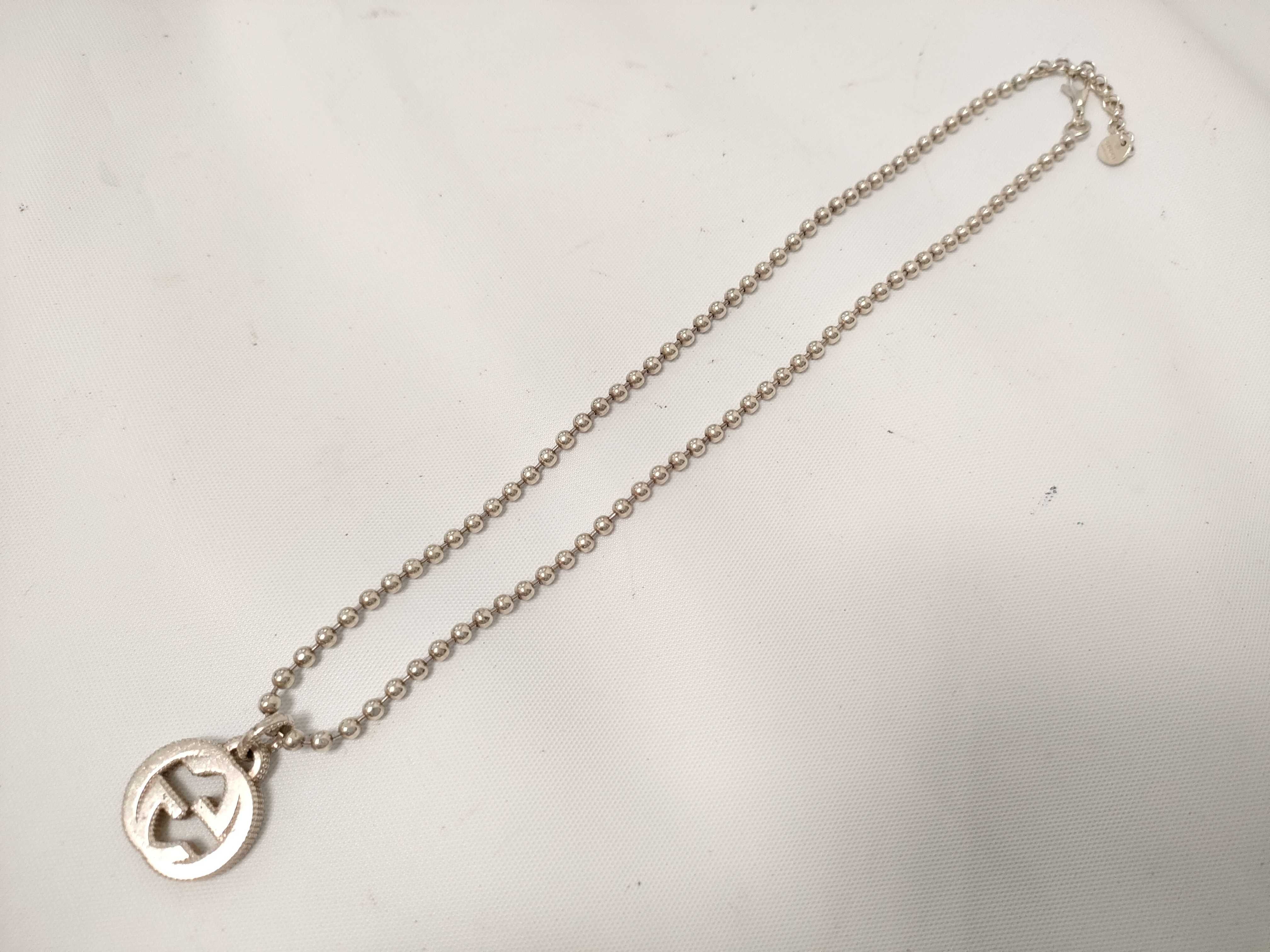 GG Interlocking Necklace Ball Chain Necklace — view 2
