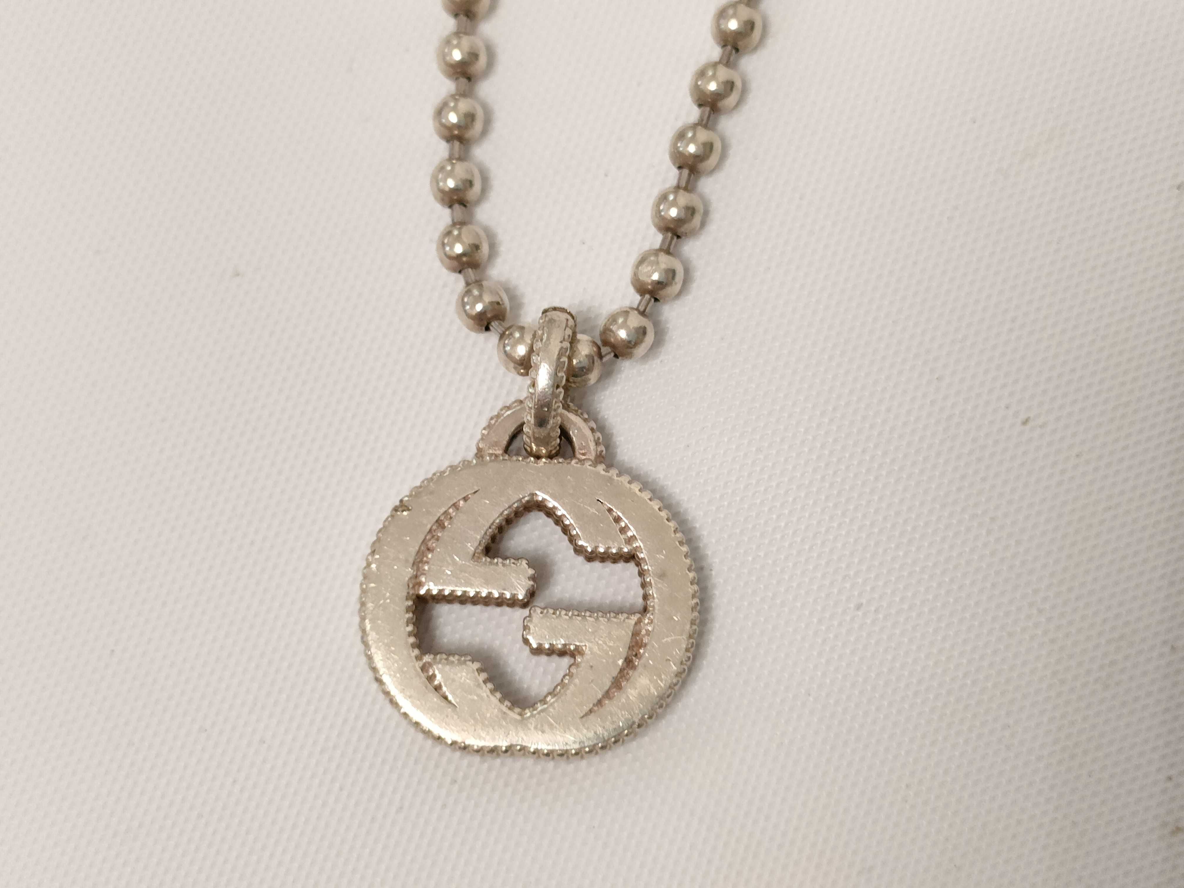 GG Interlocking Necklace Ball Chain Necklace — view 6