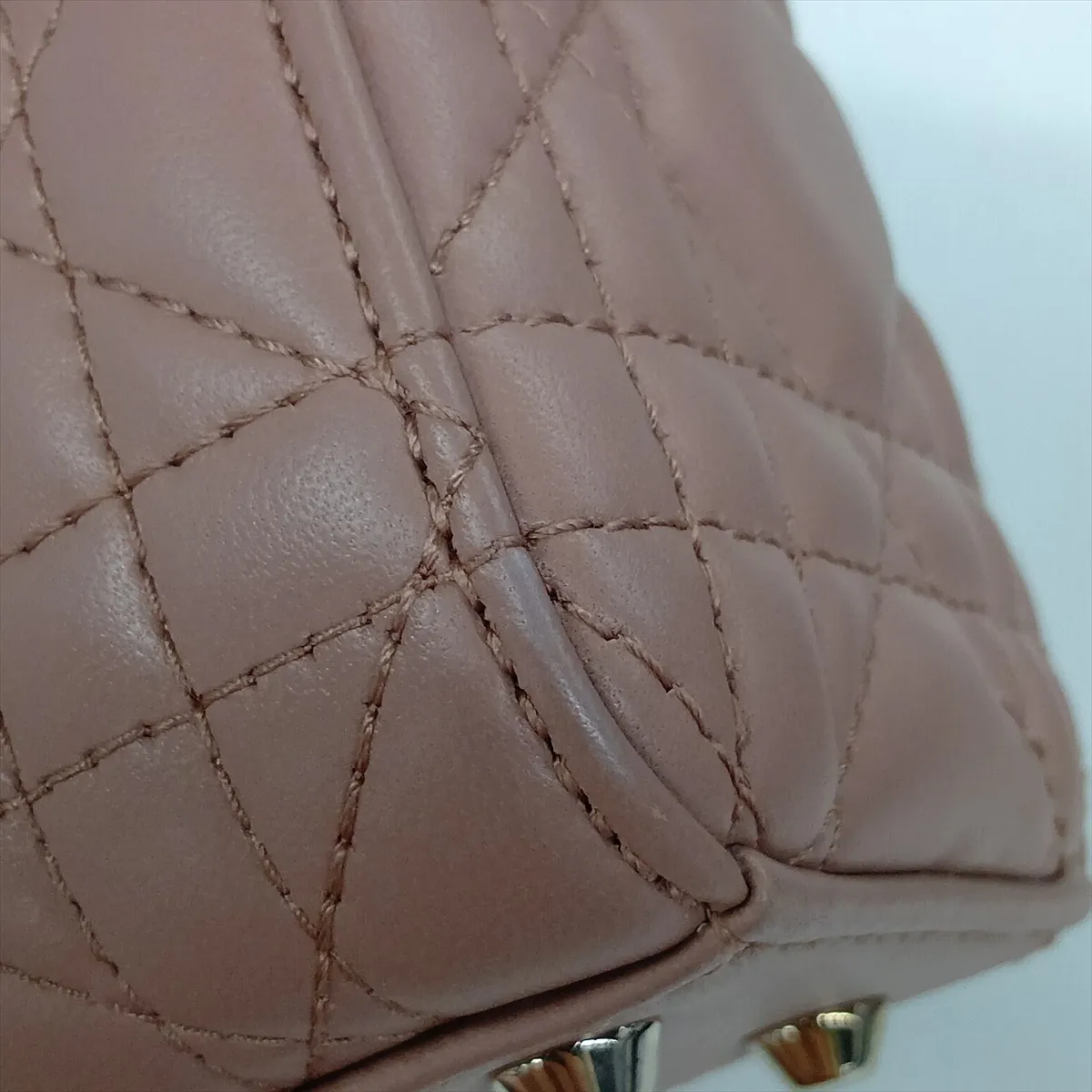 Cannage Lady Dior Mini Leather 2-Way Handbag Pink Lucky Star — view 13