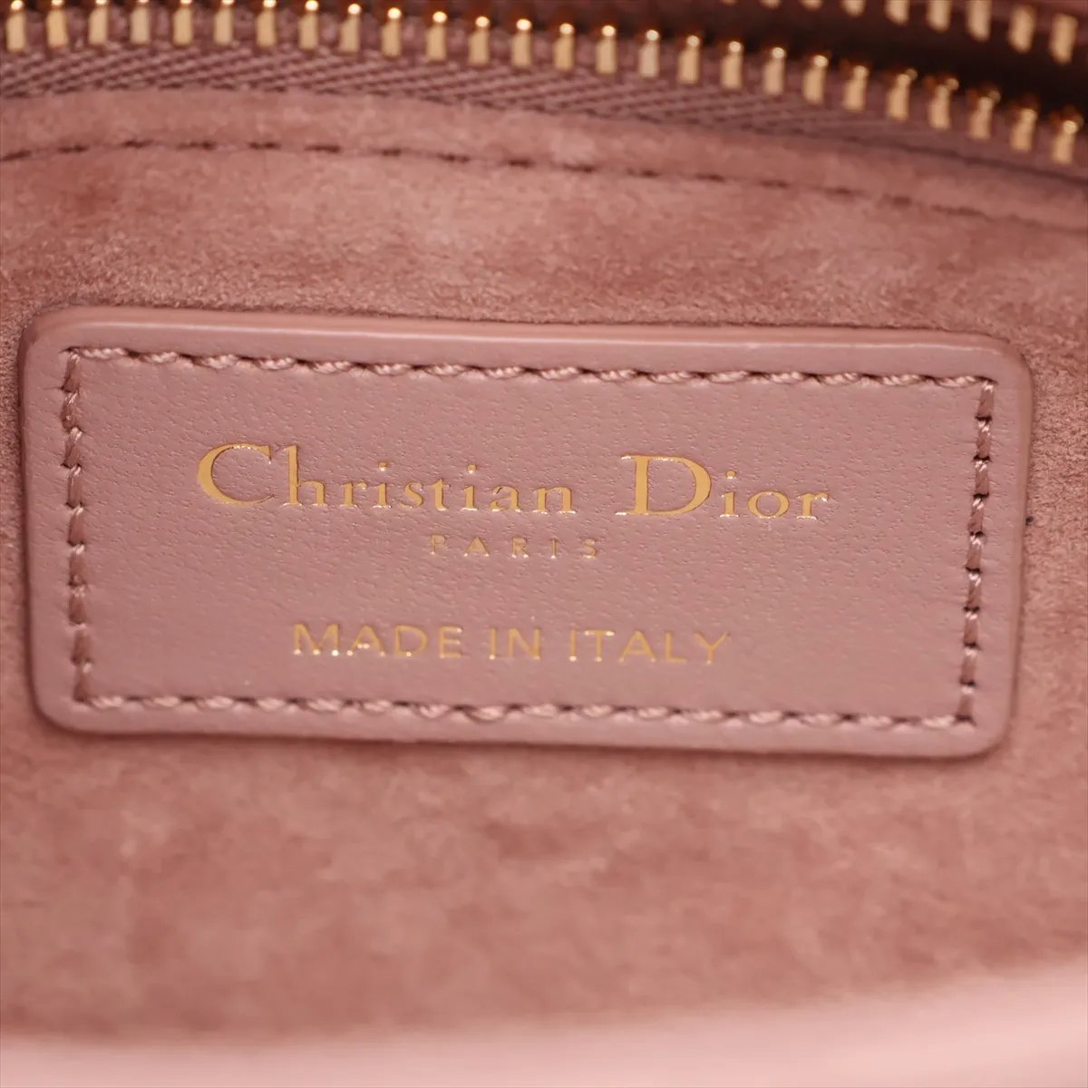 Cannage Lady Dior Mini Leather 2-Way Handbag Pink Lucky Star — view 10