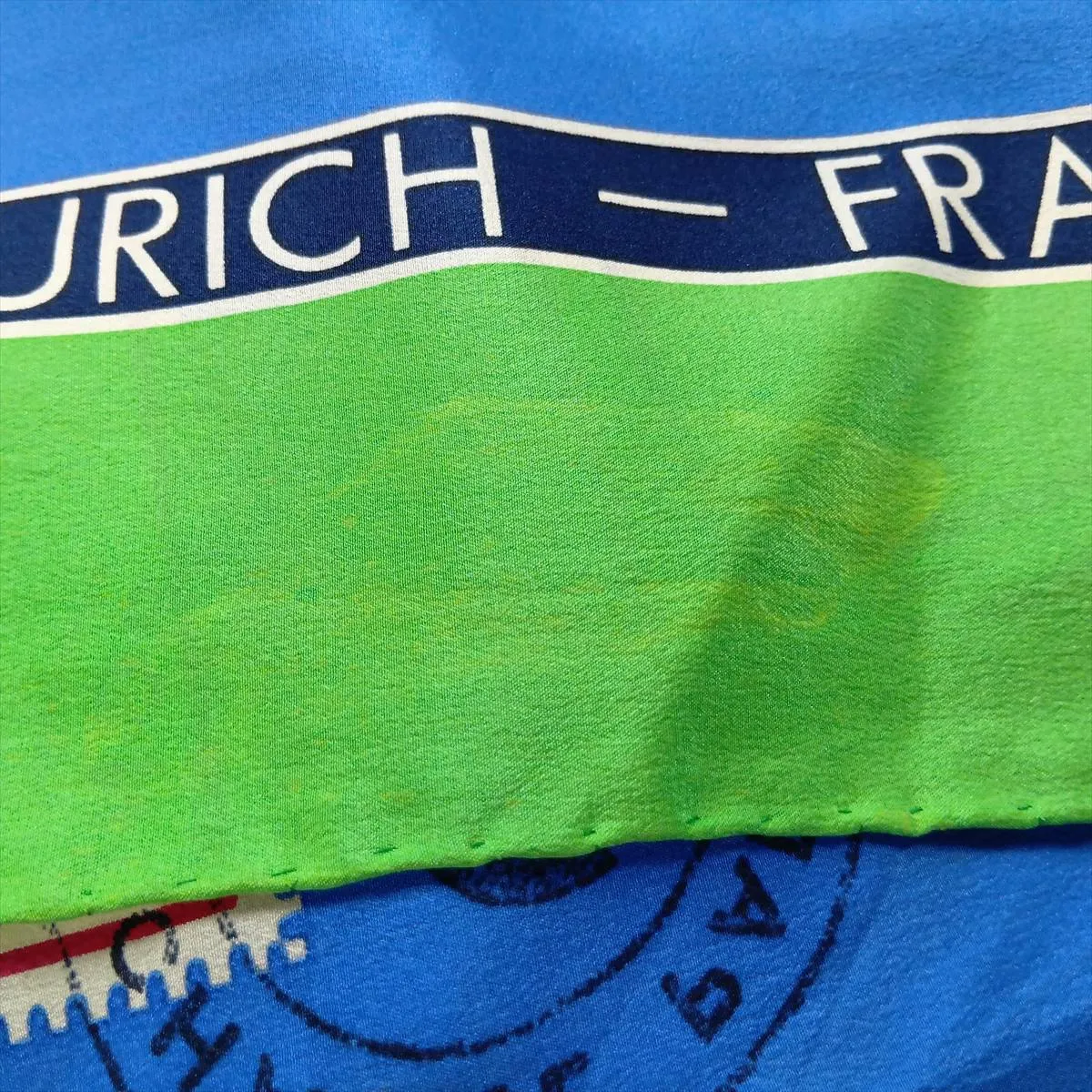 Coco Mark Icon Scarf, Silk, Multicolor. Shows signs of wear, including snags, loose threads, — view 8
