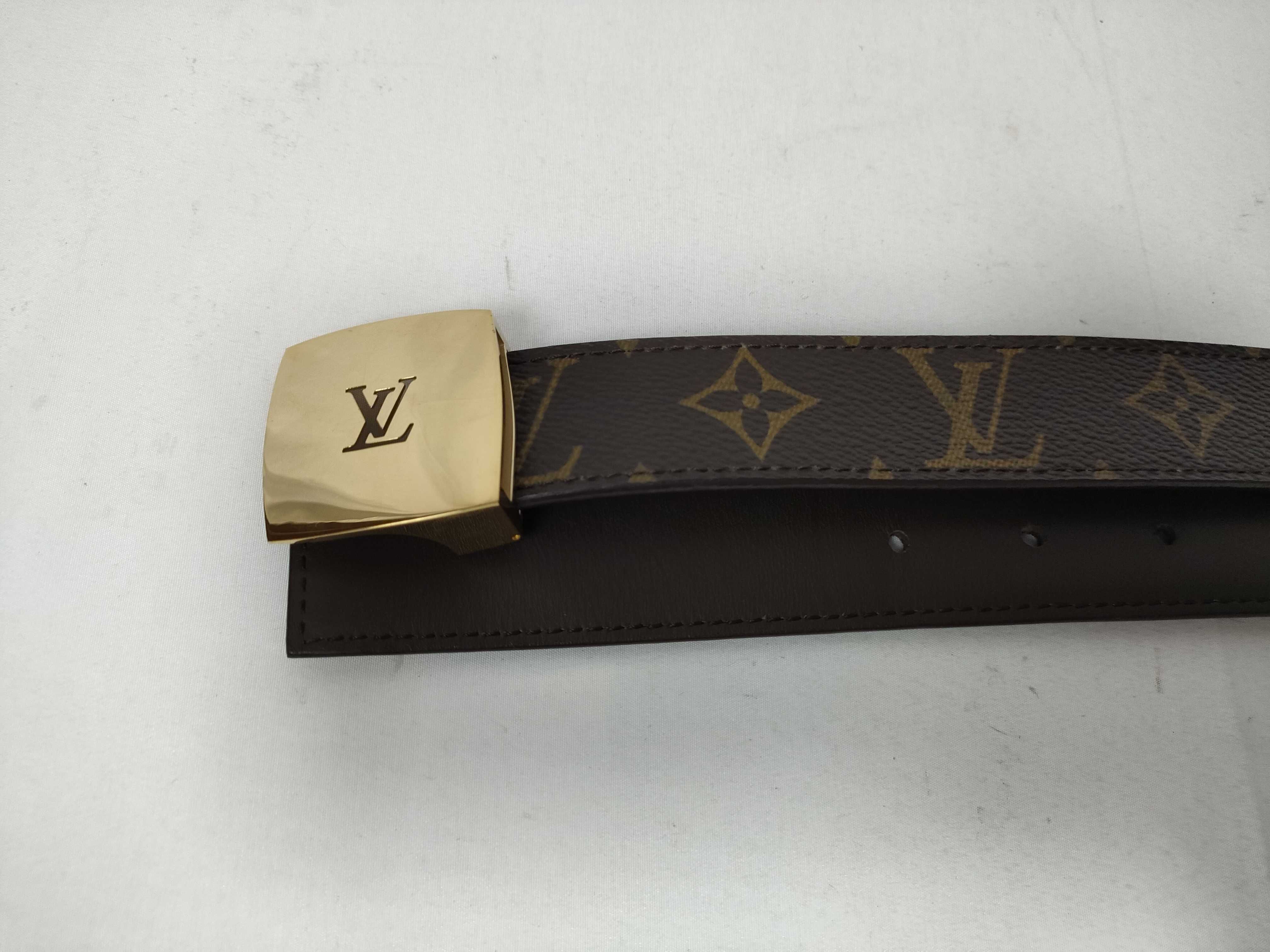 Monogram Louis Vuitton Monogram Ceinture LV Cut Gold Buckle Belt — view 2