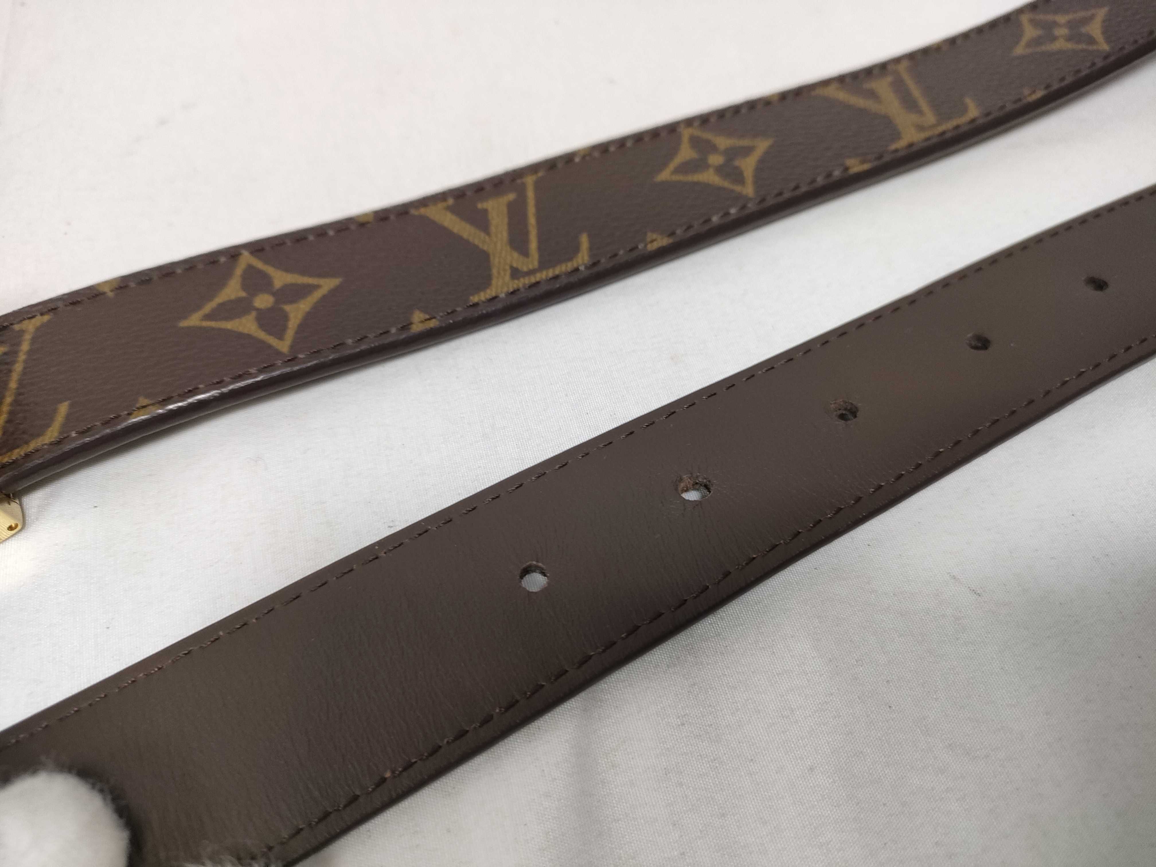Monogram Louis Vuitton Monogram Ceinture LV Cut Gold Buckle Belt — view 4