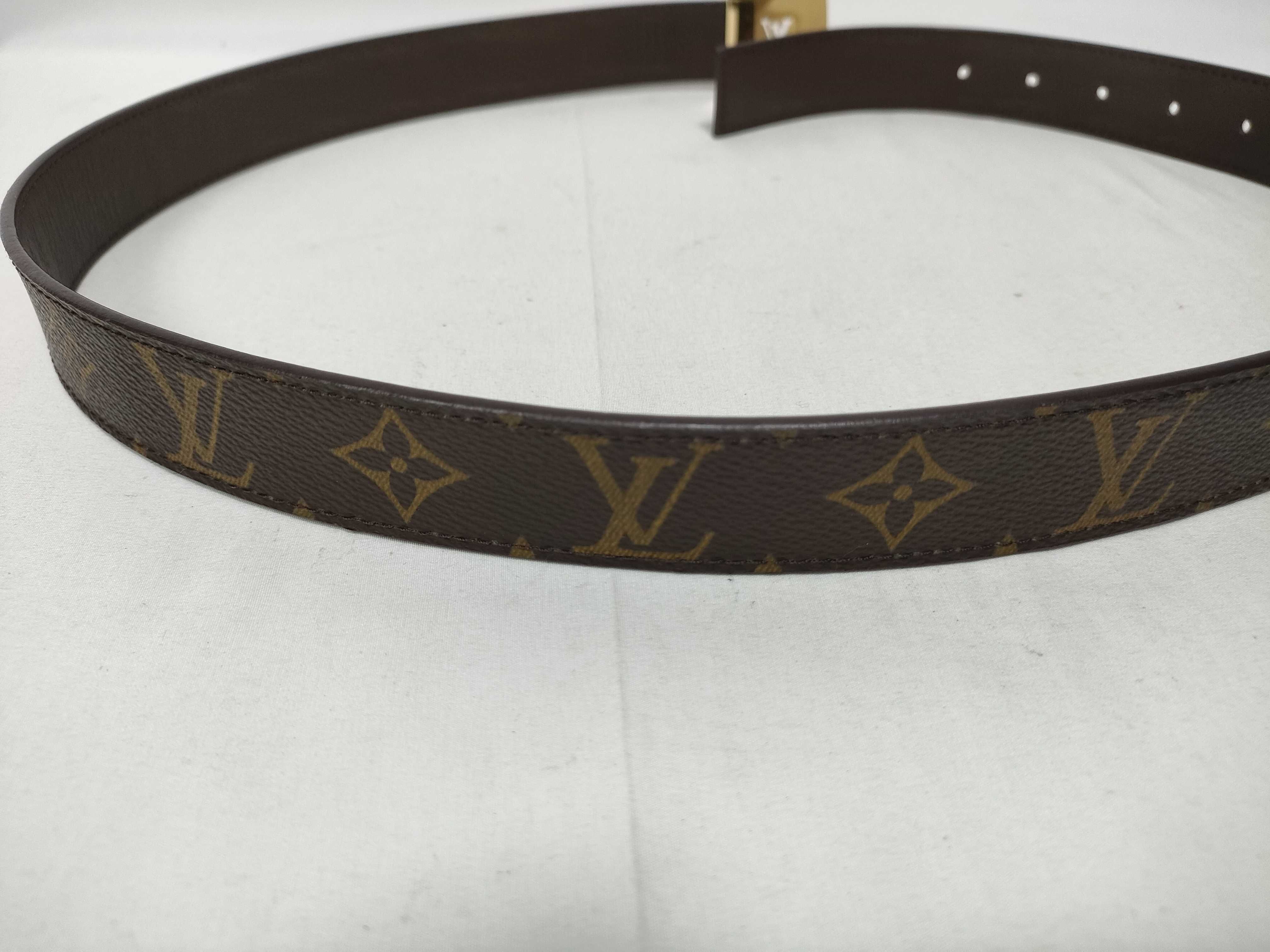 Monogram Louis Vuitton Monogram Ceinture LV Cut Gold Buckle Belt — view 8