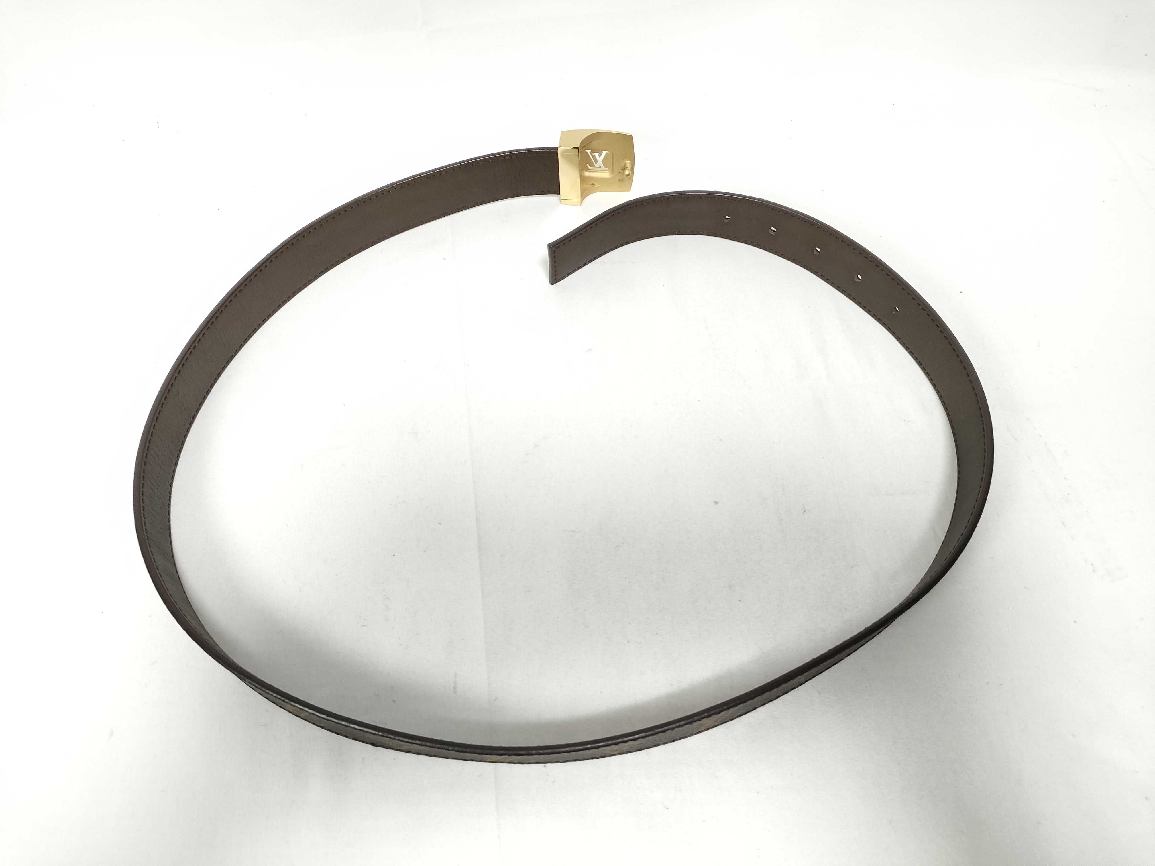 Monogram Louis Vuitton Monogram Ceinture LV Cut Gold Buckle Belt — view 9