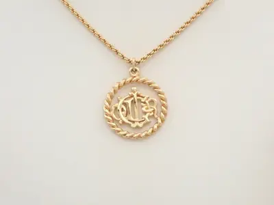 Other line: Precious metal necklaces and pendants, neck circumference approximately 50cm.
