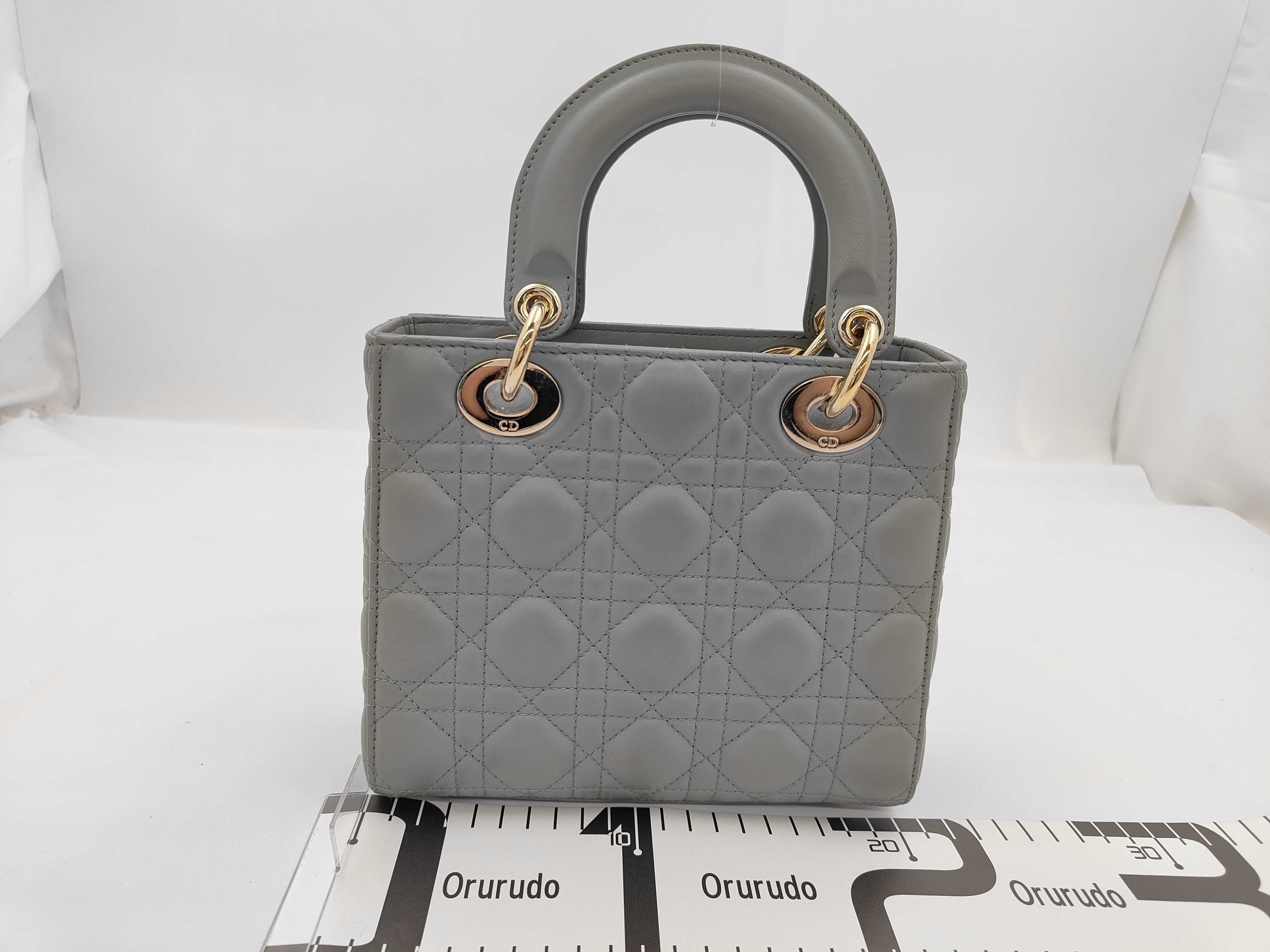 Grey Lambskin Lady ABCDior 2-Way Bag — view 2