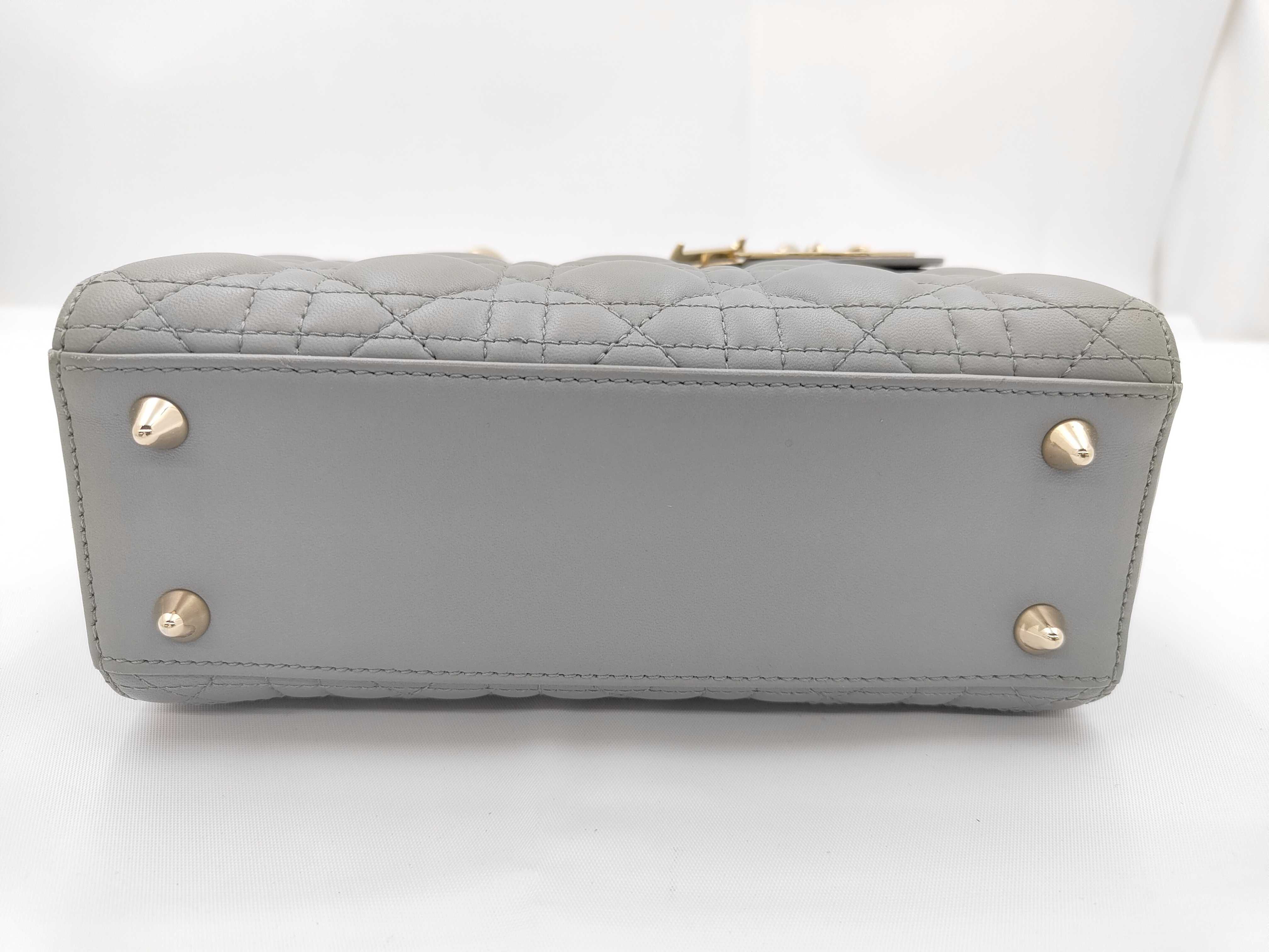 Grey Lambskin Lady ABCDior 2-Way Bag — view 5