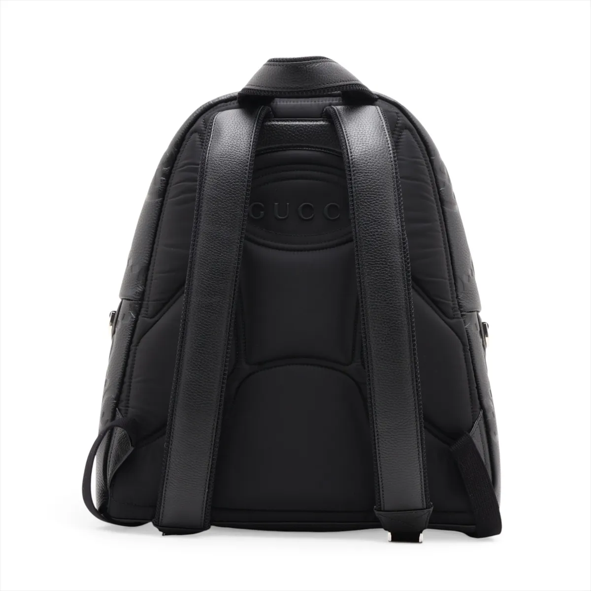 Jumbo GG Leather Backpack/Rucksack, Black 819065 — view 2
