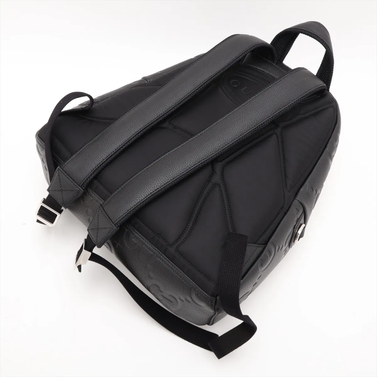 Jumbo GG Leather Backpack/Rucksack, Black 819065 — view 5