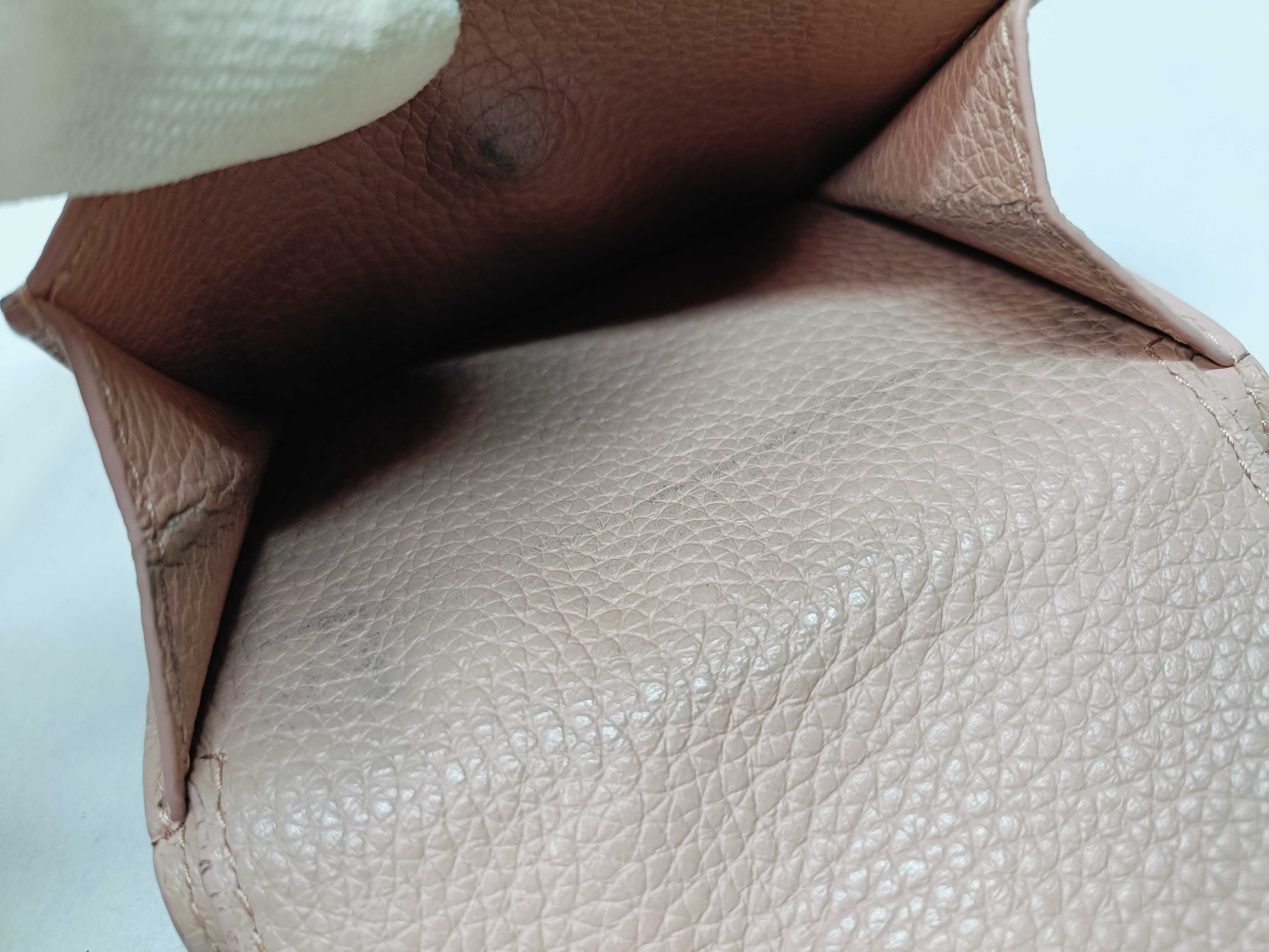 Vitello Daino Leather Compact Wallet — view 10