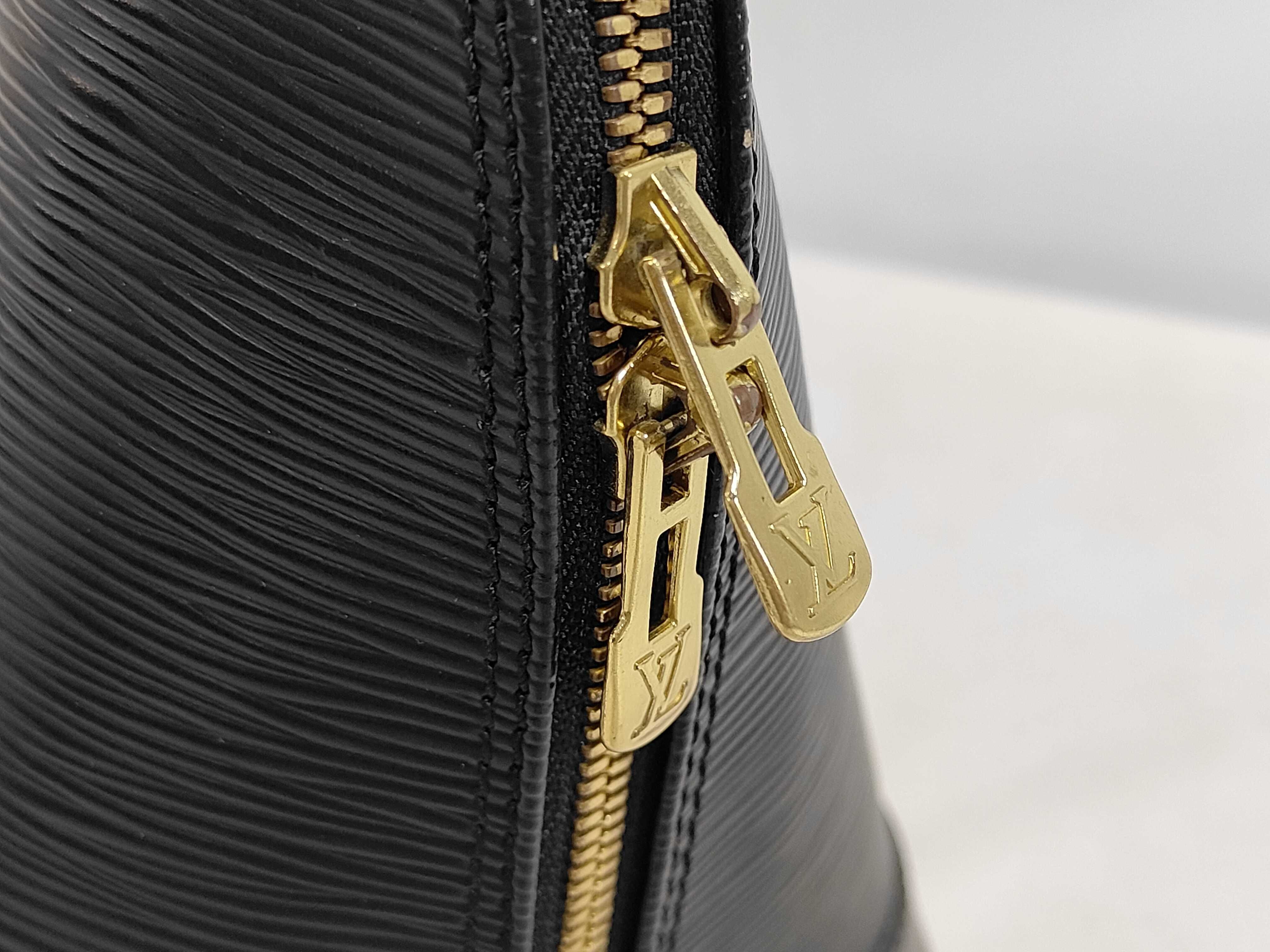 Black Epi Leather Alma Handbag — view 7