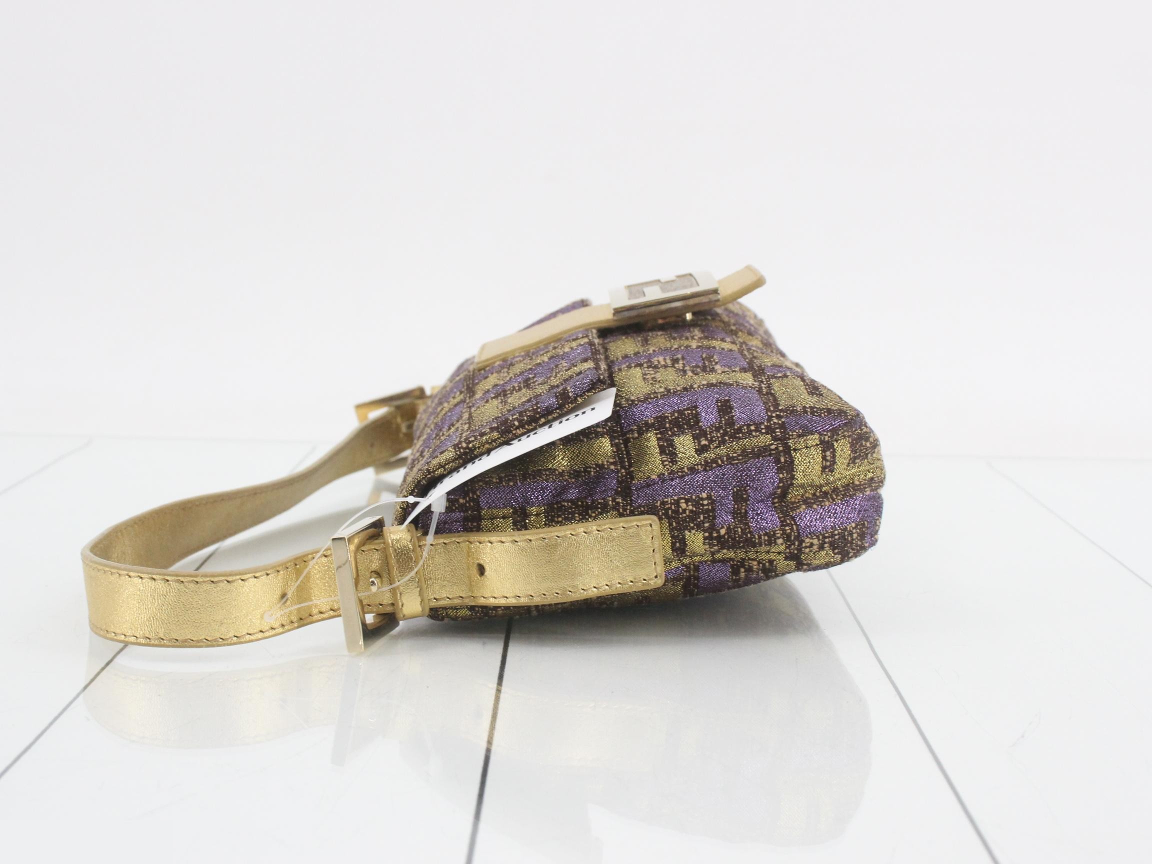 ZUCCA (bag) - Handbag - Mamma Baguette - Gold and Purple — view 4