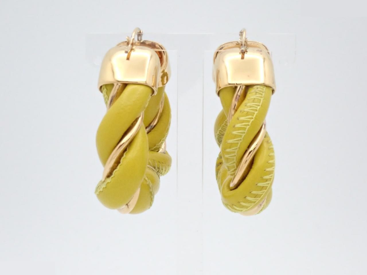 Intrecciato (precious metal) earrings — view 2