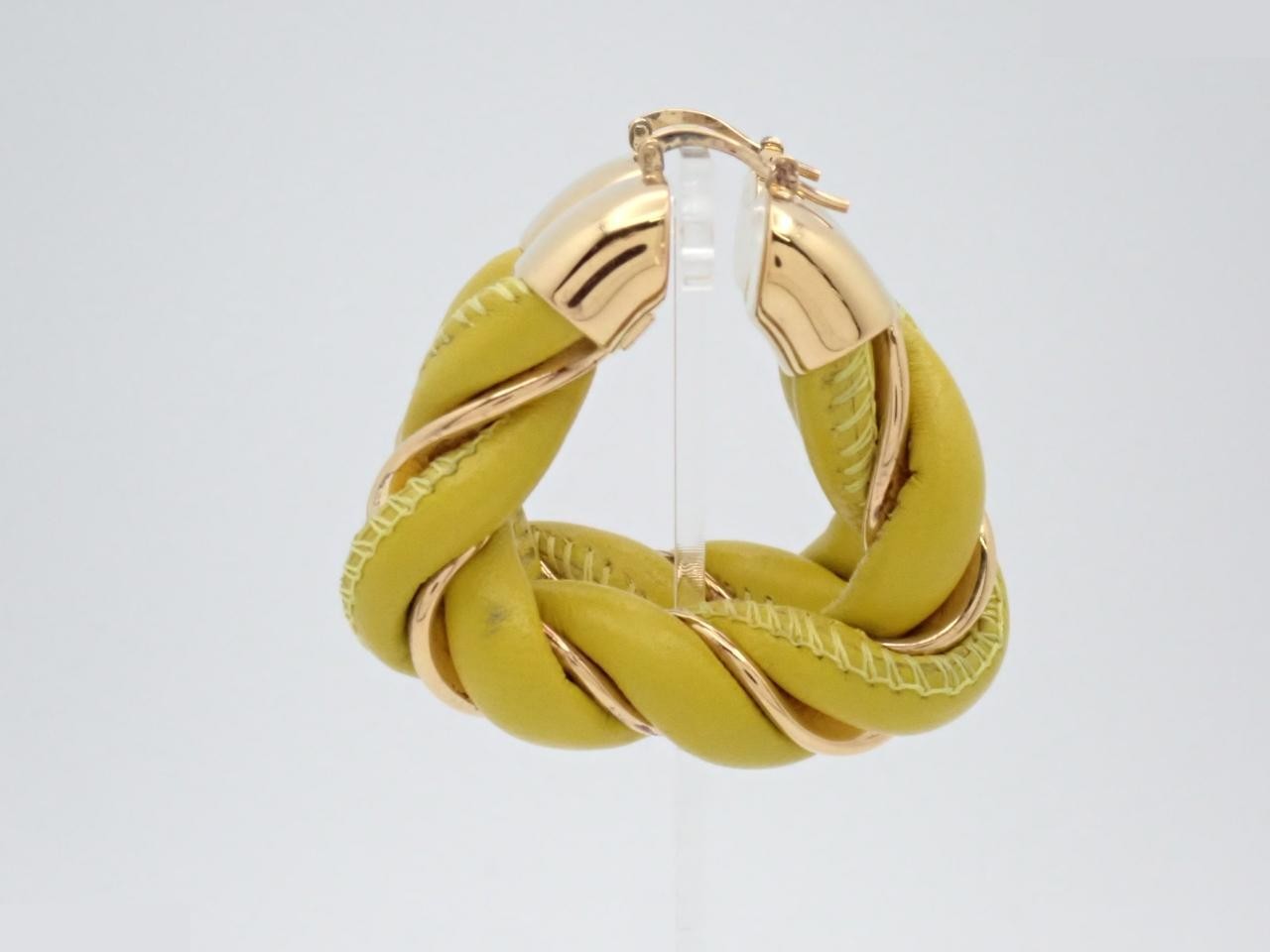 Intrecciato (precious metal) earrings — view 3