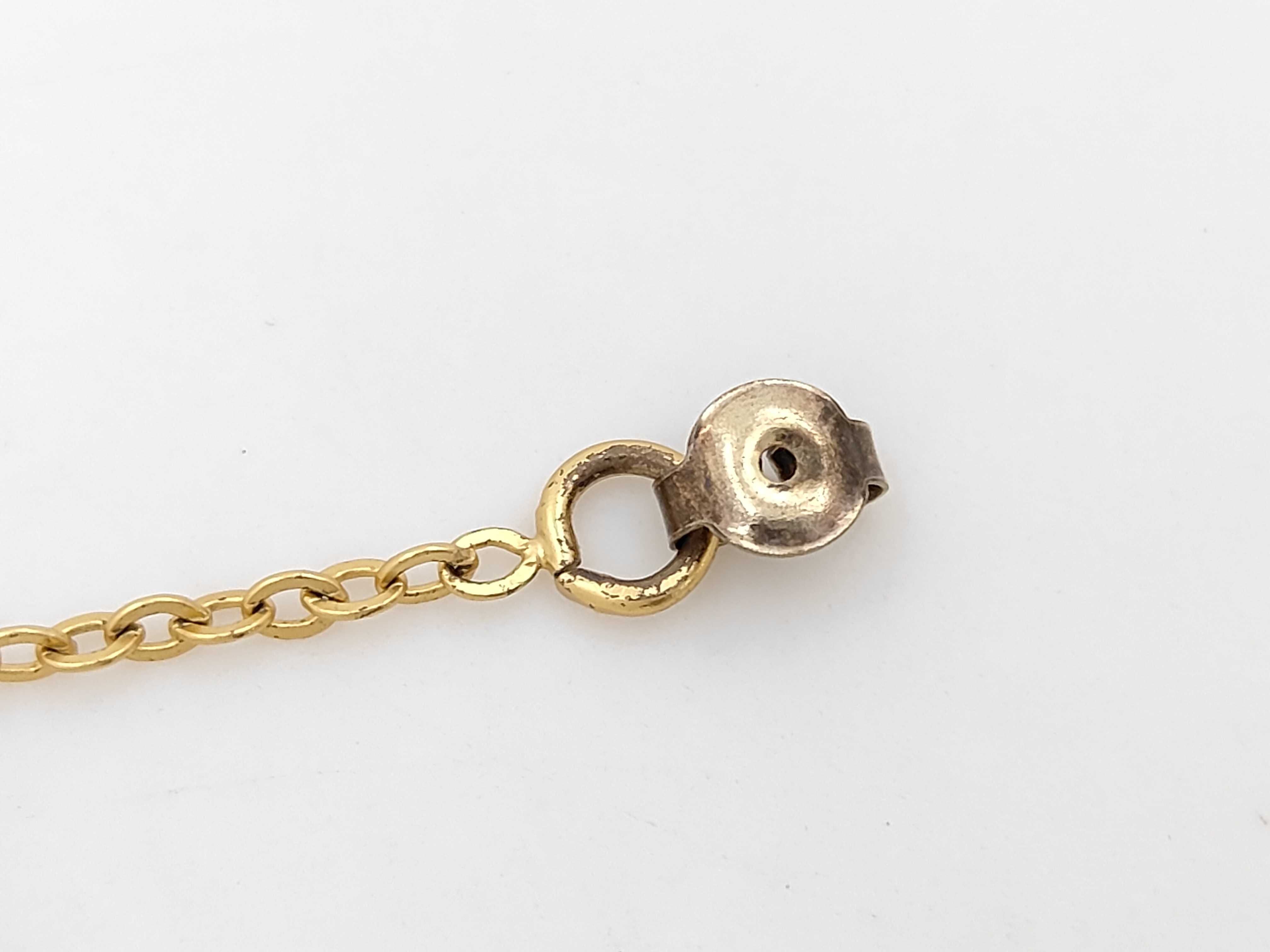 earrings, gold-plated, pair. — view 6