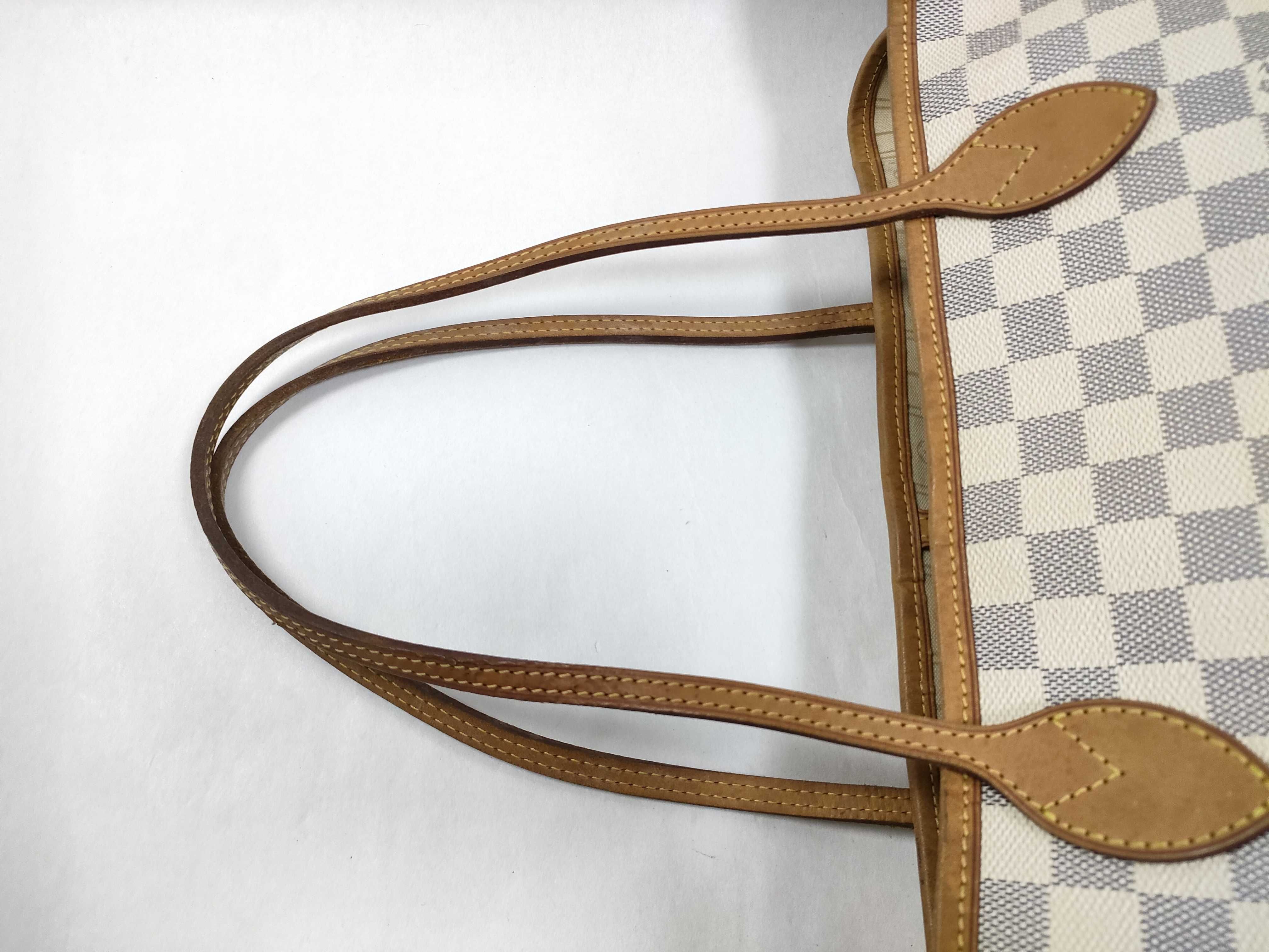 Damier Azur PH - Beige Neverfull Canvas MM Tote Bag — view 3