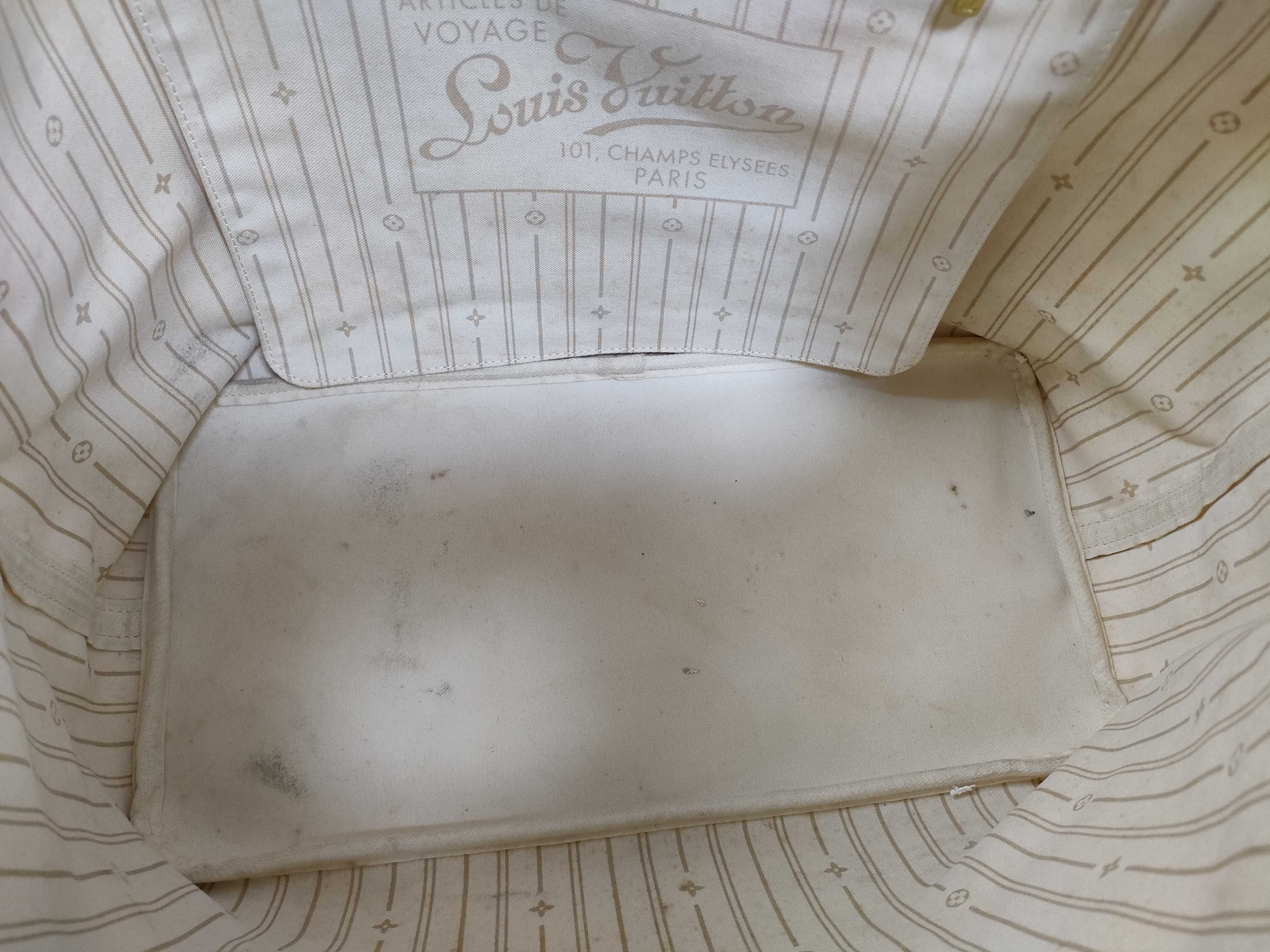 Damier Azur PH - Beige Neverfull Canvas MM Tote Bag — view 8