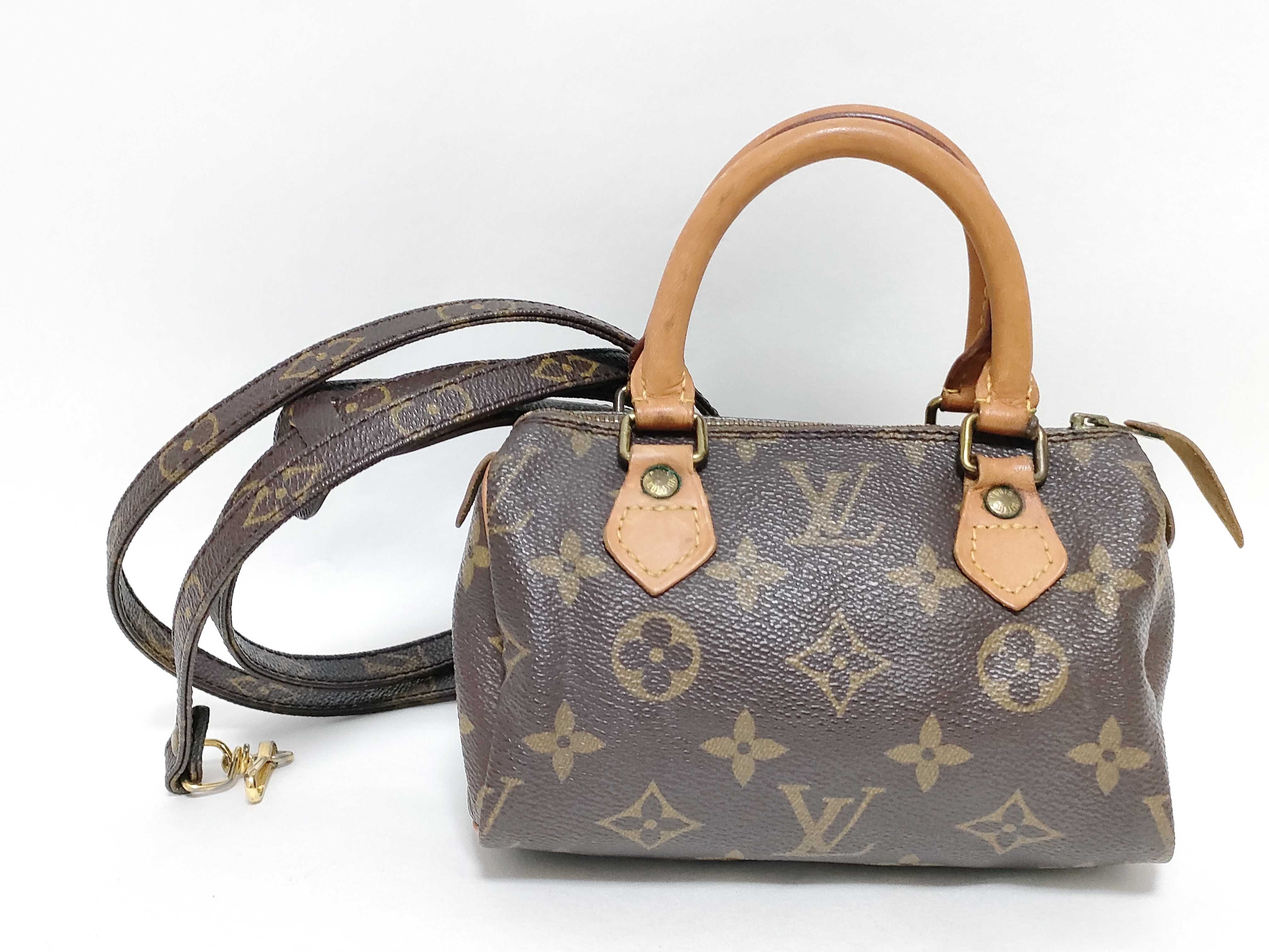 Monogram Louis Vuitton Mini Speedy Monogram 2-way Shoulder Bag Handbag